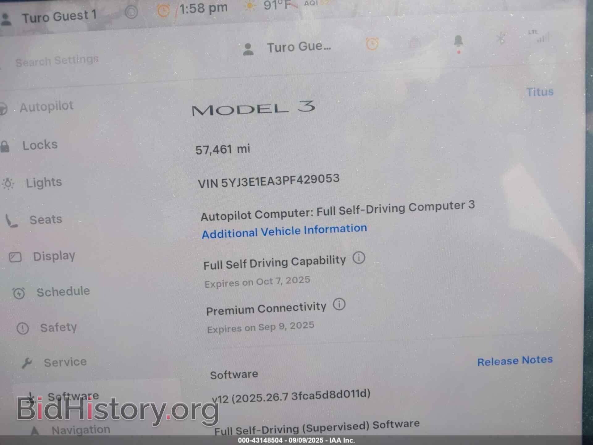 2023 TESLA MODEL 3 - VIN: 5YJ3E1EA3PF429053 - Фото 7