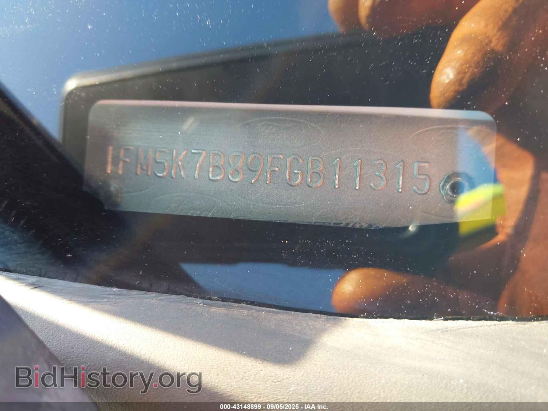 2015 FORD EXPLORER - VIN: 1FM5K7B89FGB11315 - Фото 9
