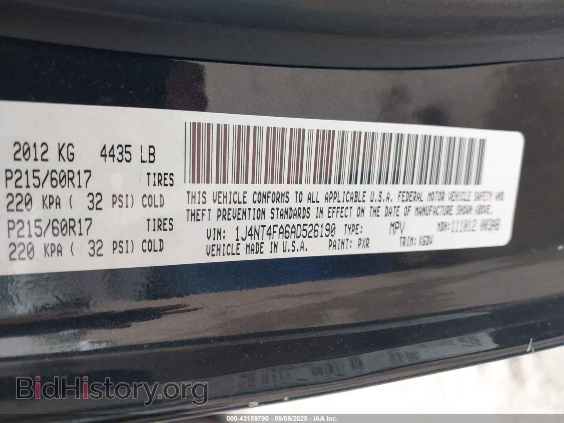 2010 JEEP COMPASS - VIN: 1J4NT4FA6AD526190 - Фото 9