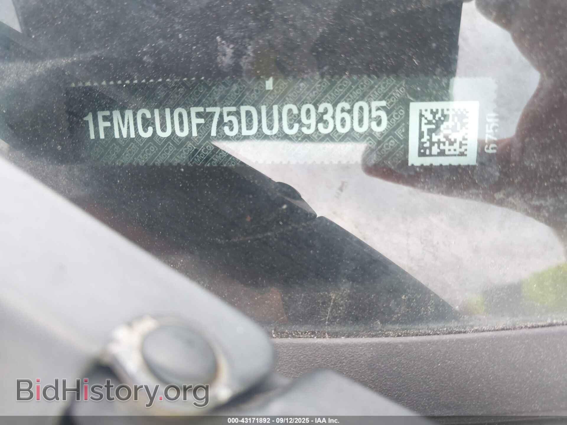 2013 FORD ESCAPE - VIN: 1FMCU0F75DUC93605 - Фото 9