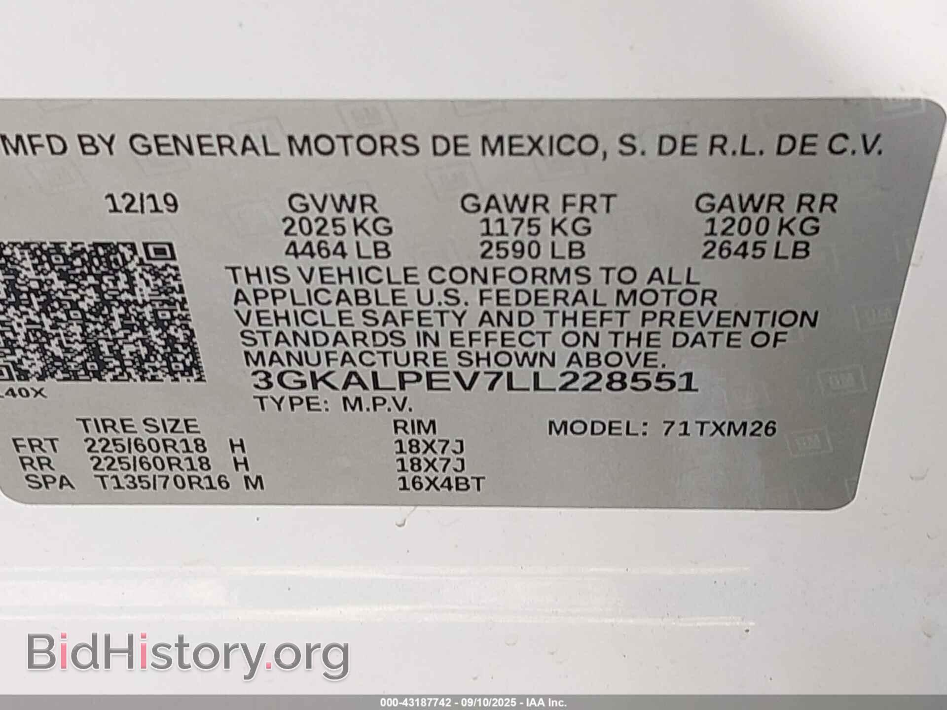 2020 GMC TERRAIN - VIN: 3GKALPEV7LL228551 - Photo 9