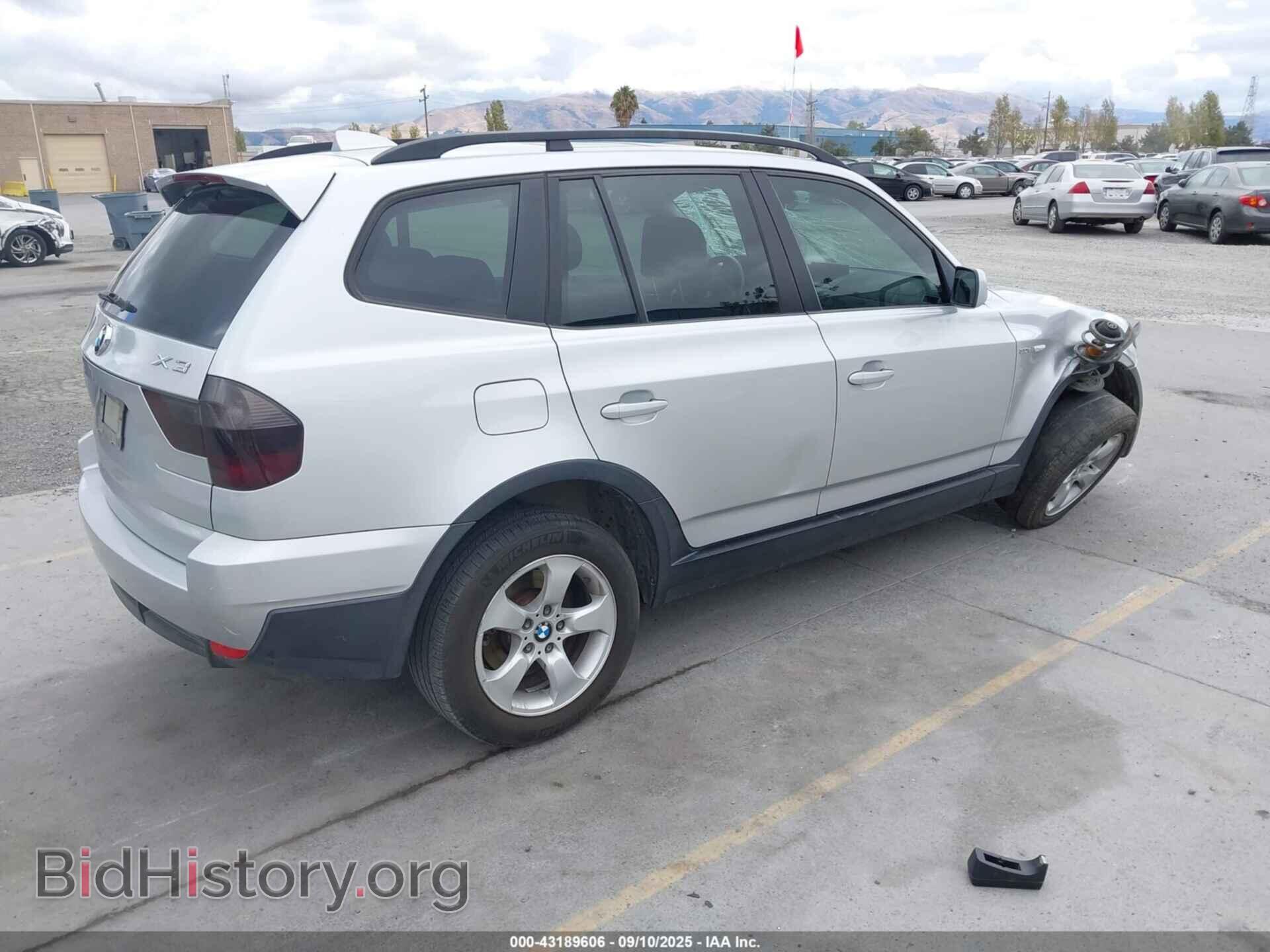 2007 BMW X3 - VIN: WBXPC93467WF29197 - Фото 4
