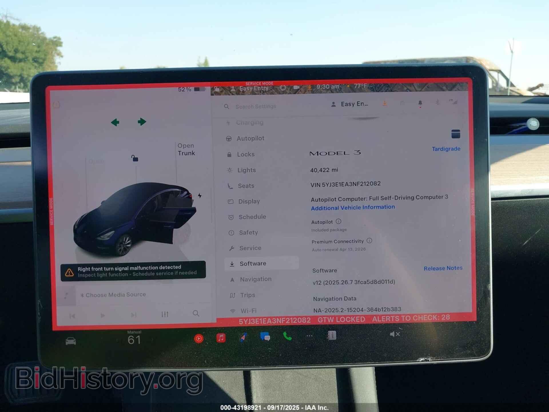 2022 TESLA MODEL 3 - VIN: 5YJ3E1EA3NF212082 - Фото 7