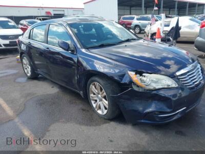 2012 Chrysler 200 TOURING, blue — VIN 1C3CCBBB8CN124849, IAAI