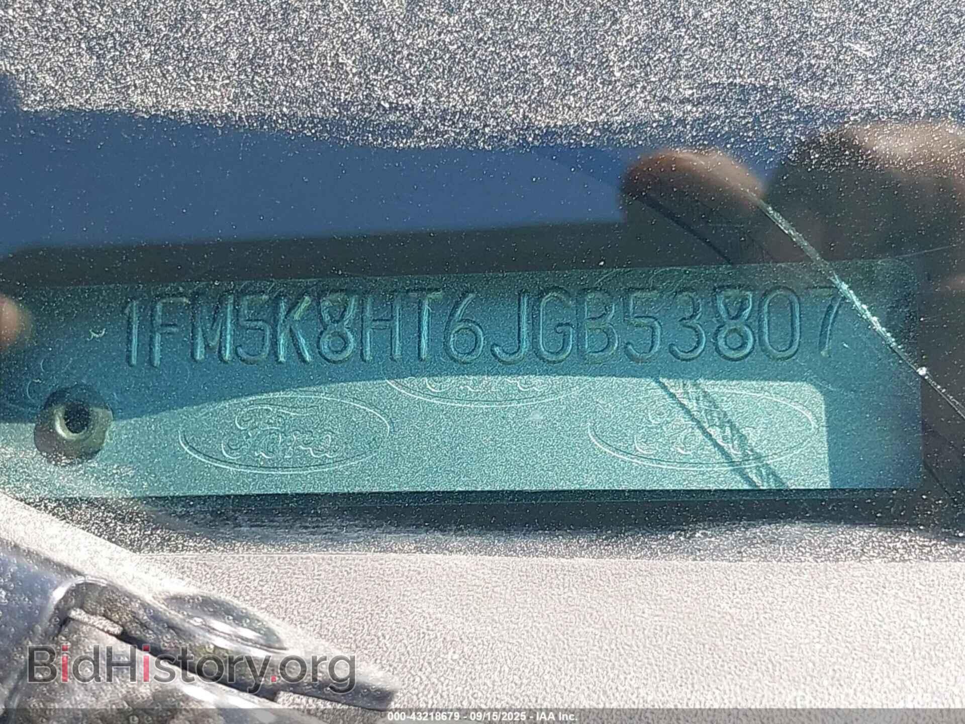 2018 FORD EXPLORER - VIN: 1FM5K8HT6JGB53807 - Photo 9