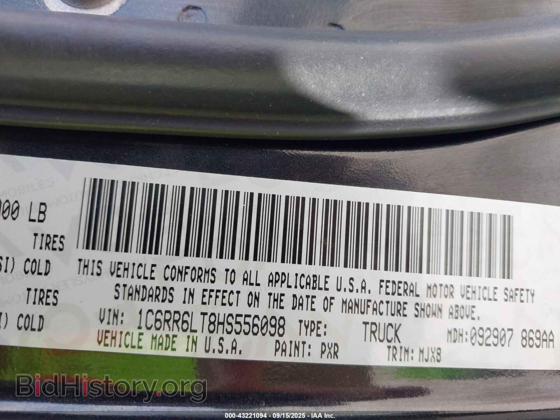 2017 RAM 1500 - VIN: 1C6RR6LT8HS556098 - Фото 9