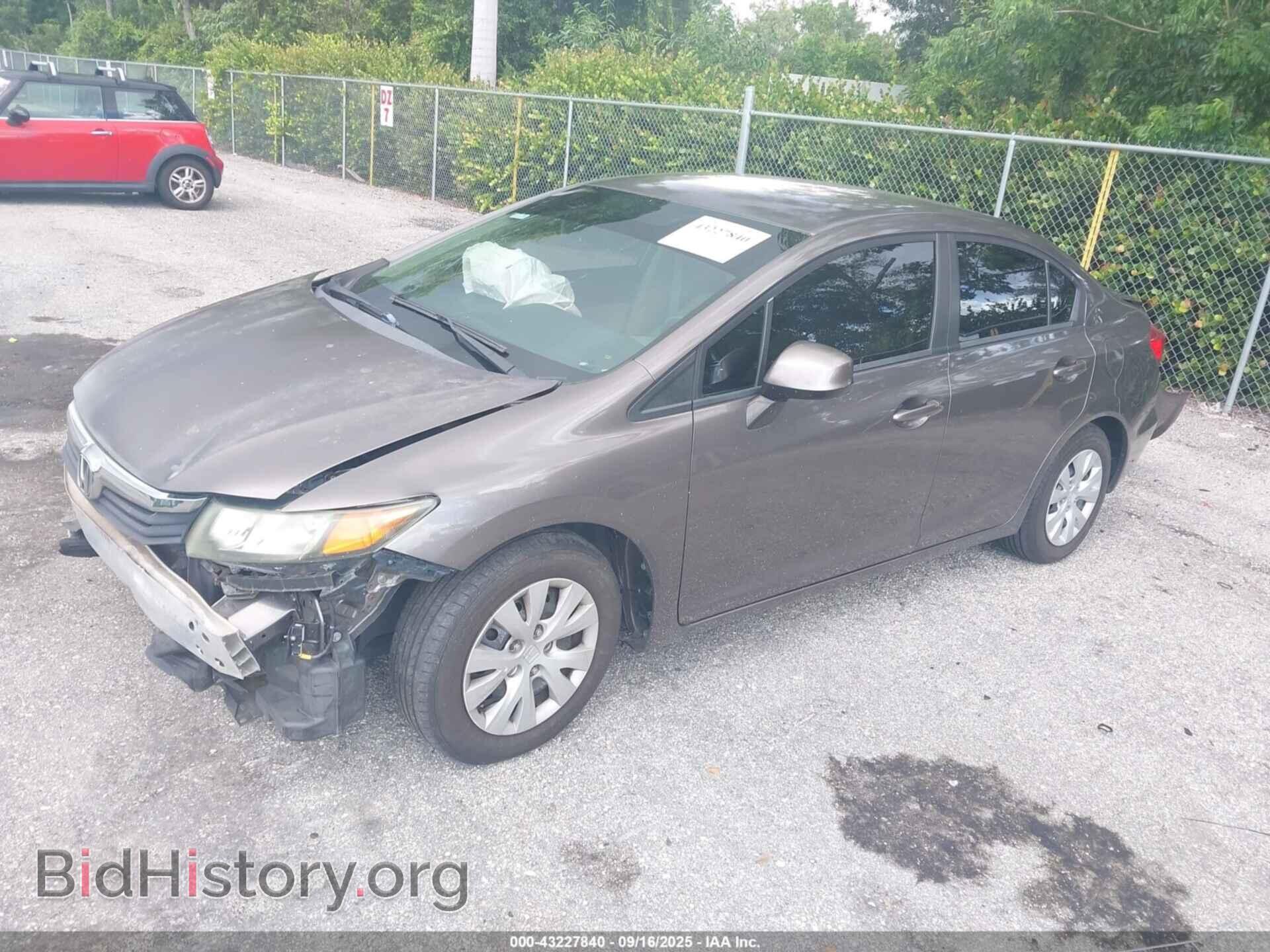 2012 HONDA CIVIC - VIN: 19XFB2F56CE305355 - Фото 2