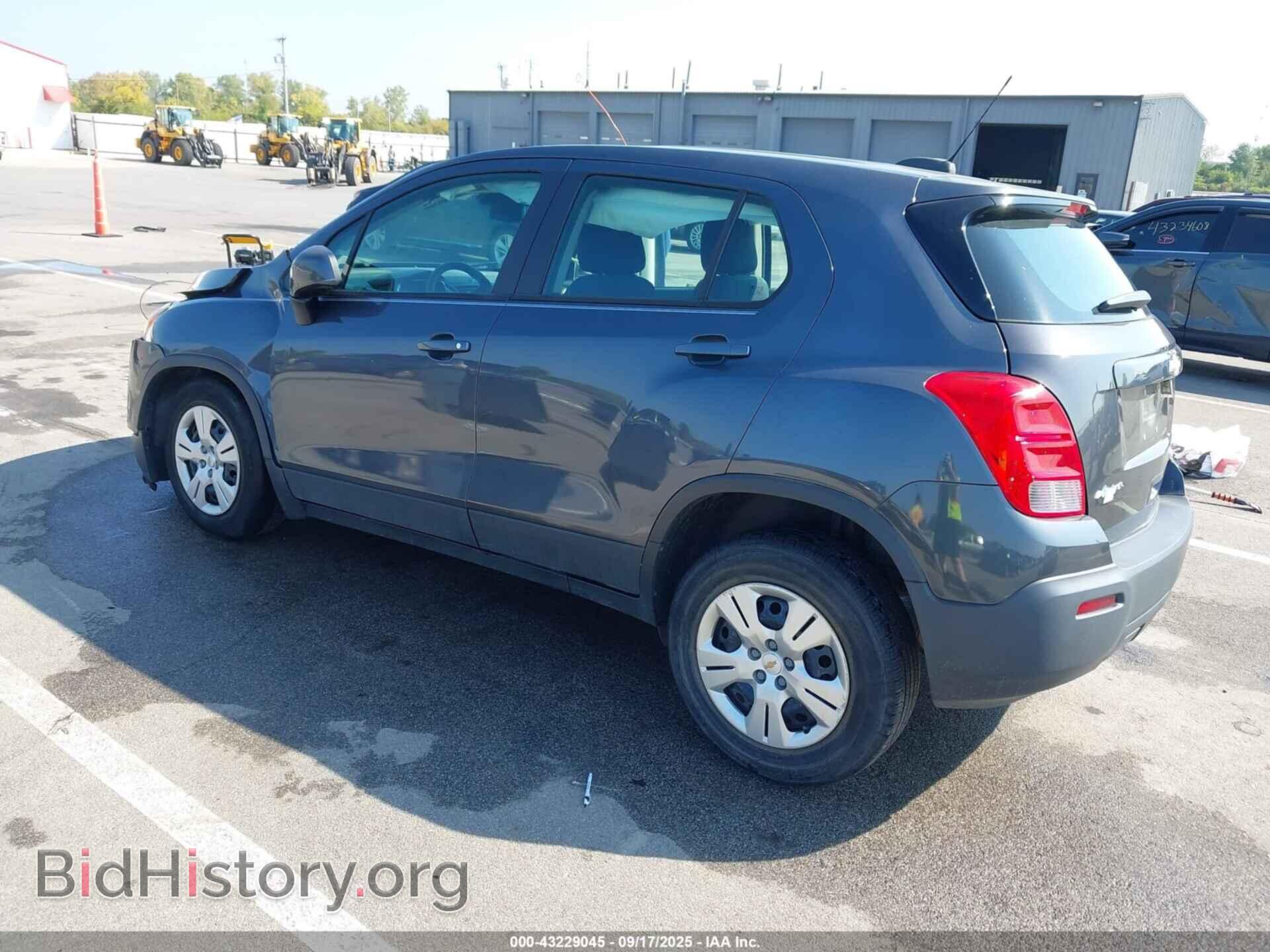 2016 CHEVROLET TRAX - VIN: 3GNCJKSB6GL250531 - Фото 3