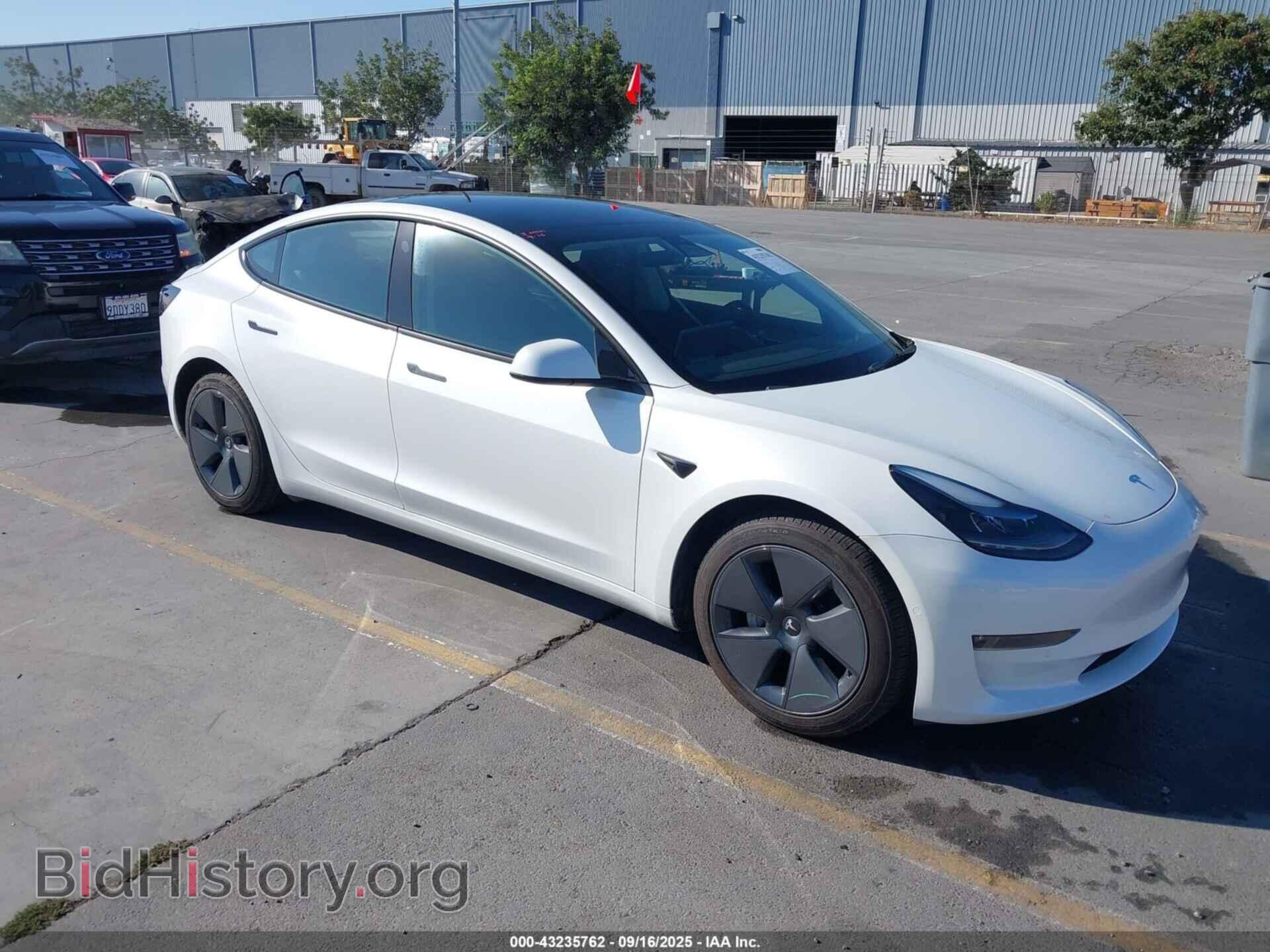 Photo 5YJ3E1EB1NF222022 - TESLA MODEL 3 2022