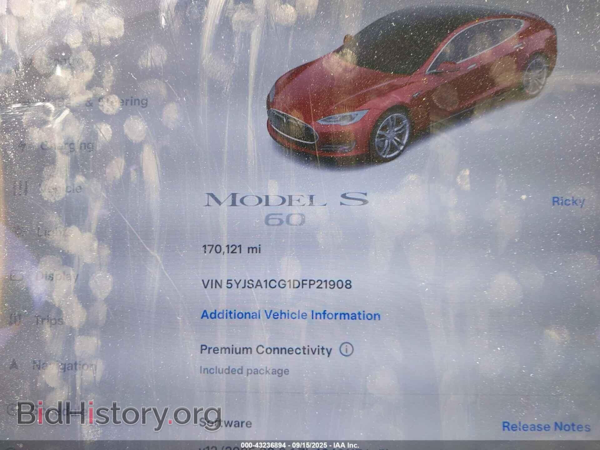 2013 TESLA MODEL S - VIN: 5YJSA1CG1DFP21908 - Photo 7
