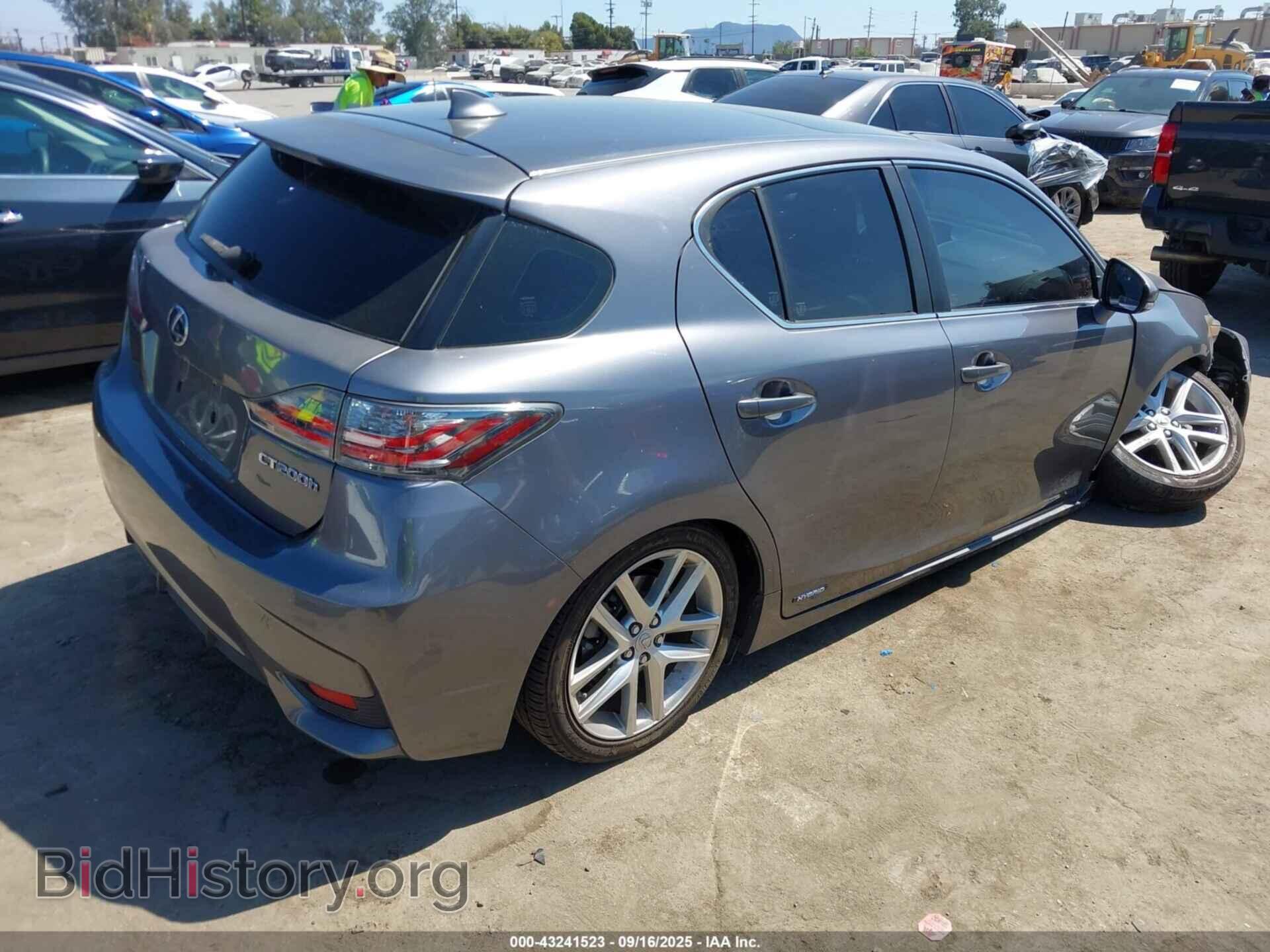 2014 LEXUS CT 200H - VIN: JTHKD5BH8E2186216 - Фото 4