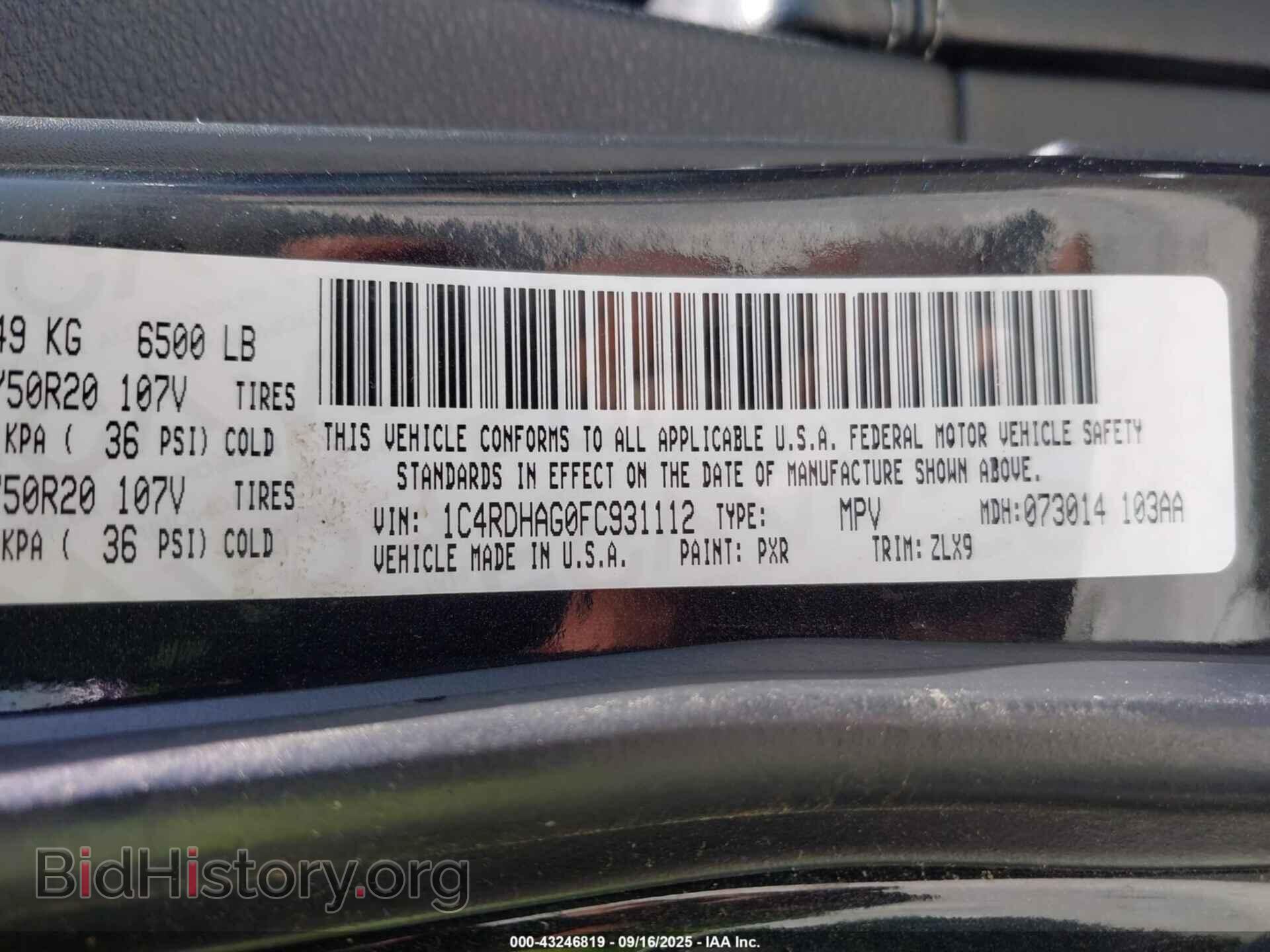 2015 DODGE DURANGO - VIN: 1C4RDHAG0FC931112 - Photo 9