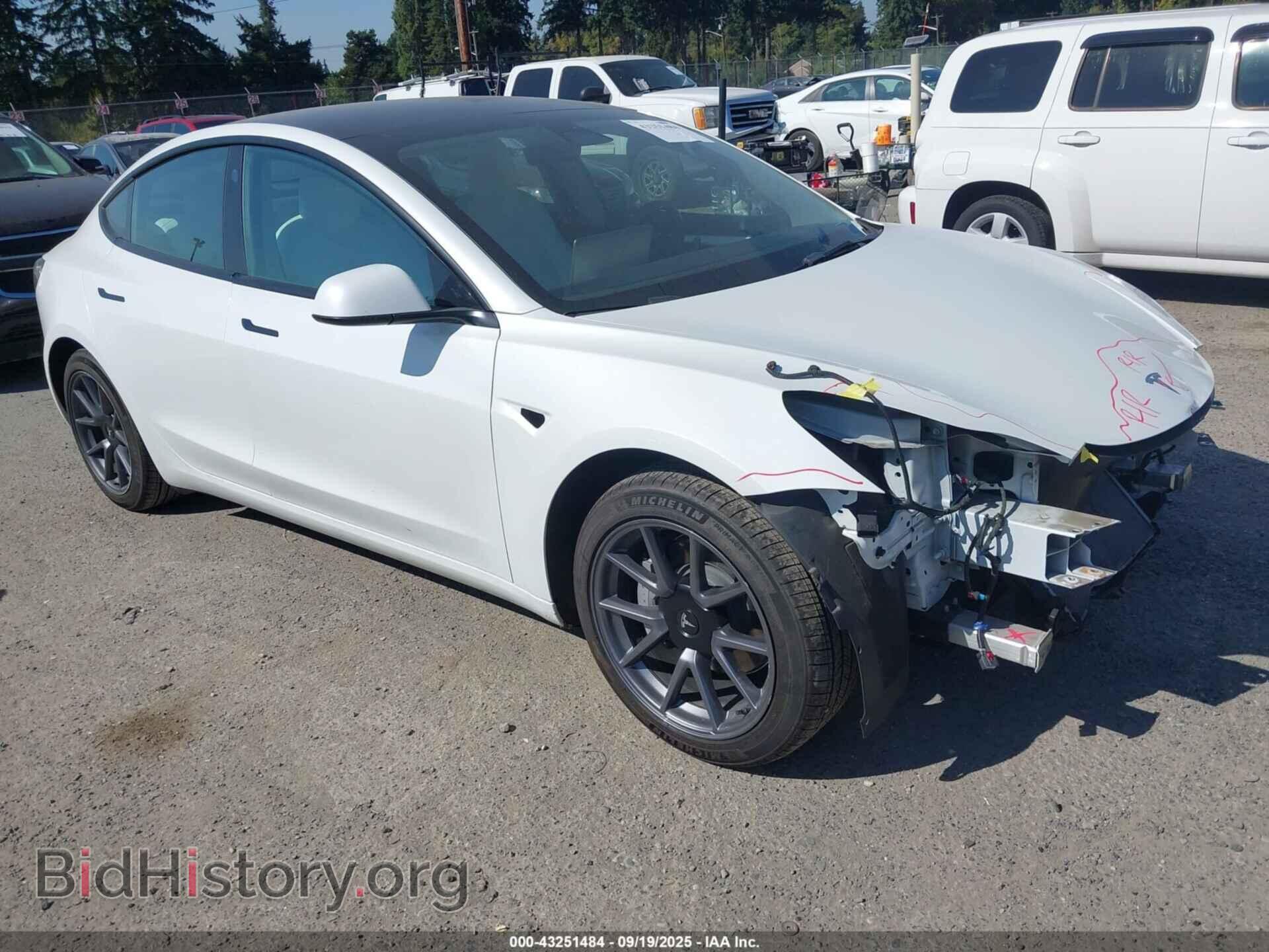 Photo 5YJ3E1EA5MF098021 - TESLA MODEL 3 2021