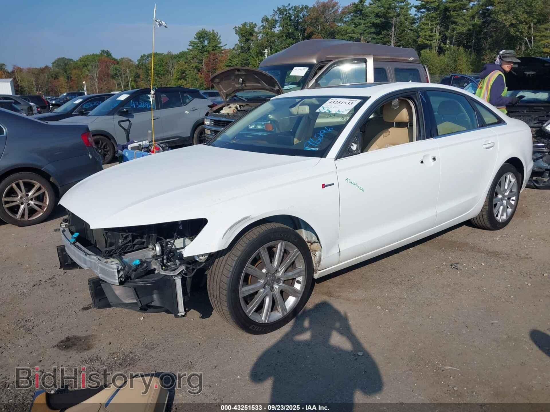 2013 AUDI A6 - VIN: WAUGGAFC3DN108975 - Фото 2