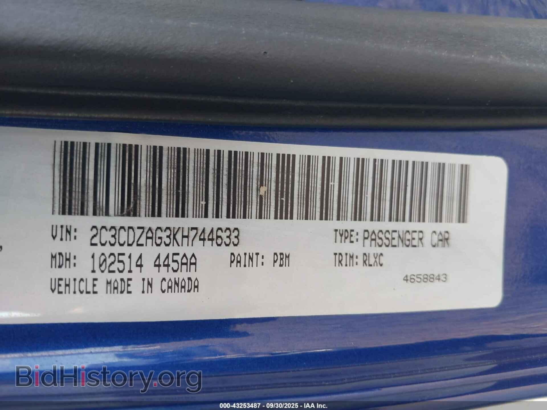 2019 DODGE CHALLENGER - VIN: 2C3CDZAG3KH744633 - Photo 9