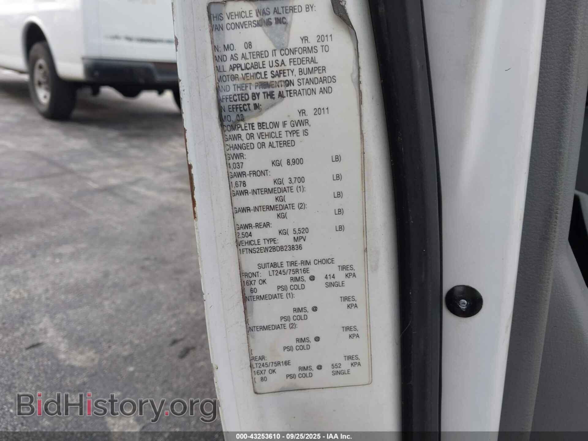 2011 FORD E-250 - VIN: 1FTNS2EW2BDB23836 - Photo 9