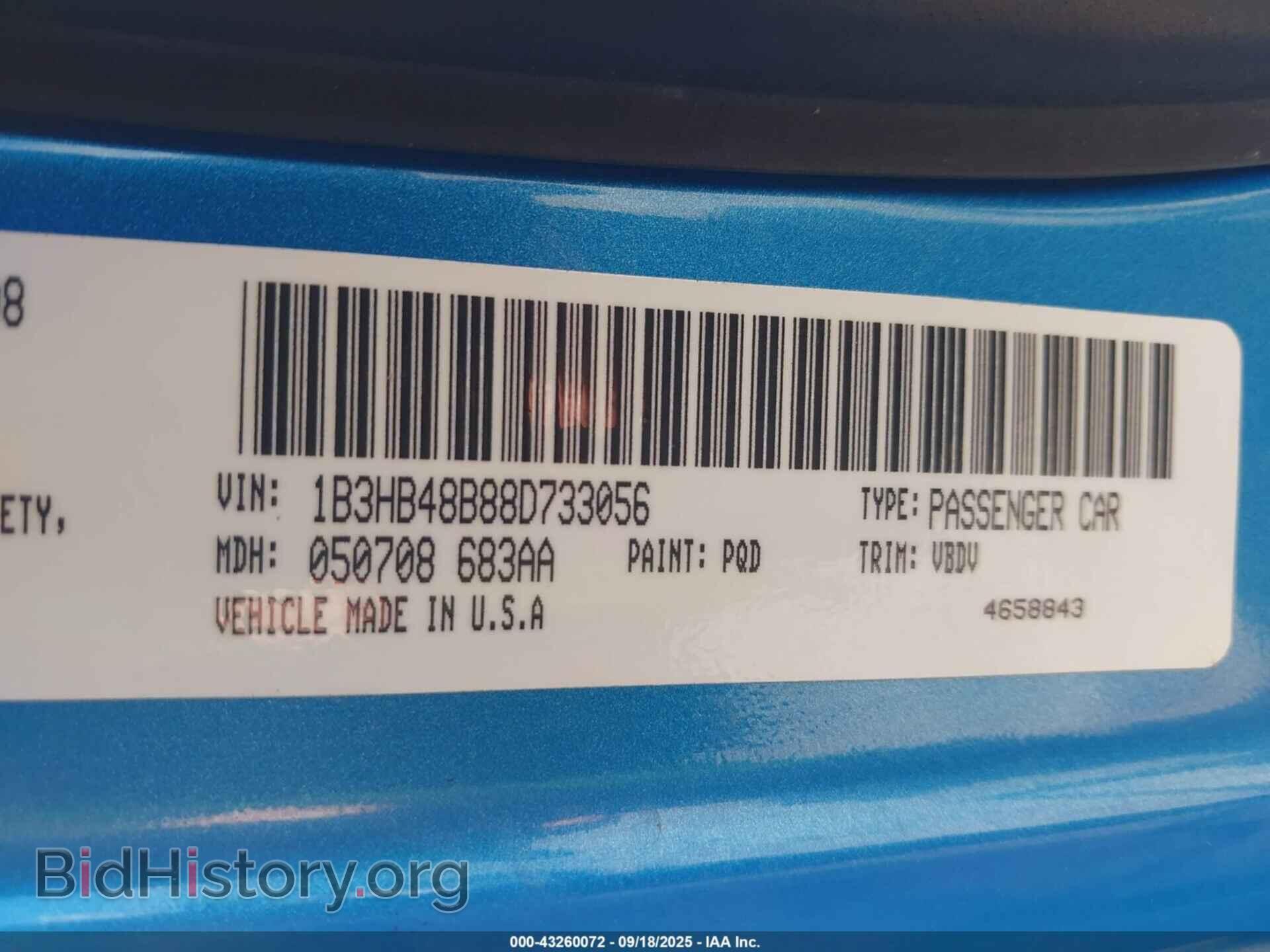 2008 DODGE CALIBER - VIN: 1B3HB48B88D733056 - Photo 9
