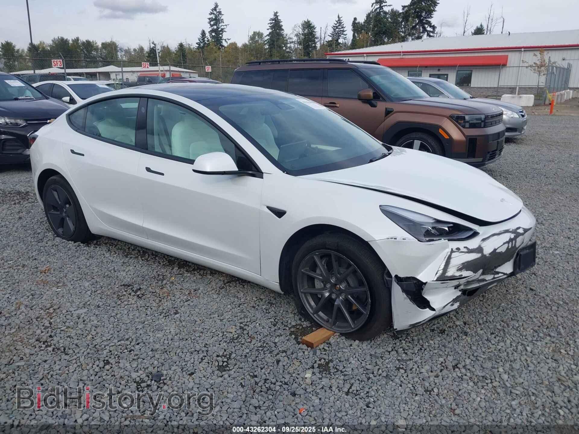 Photo 5YJ3E1EB5NF240703 - TESLA MODEL 3 2022