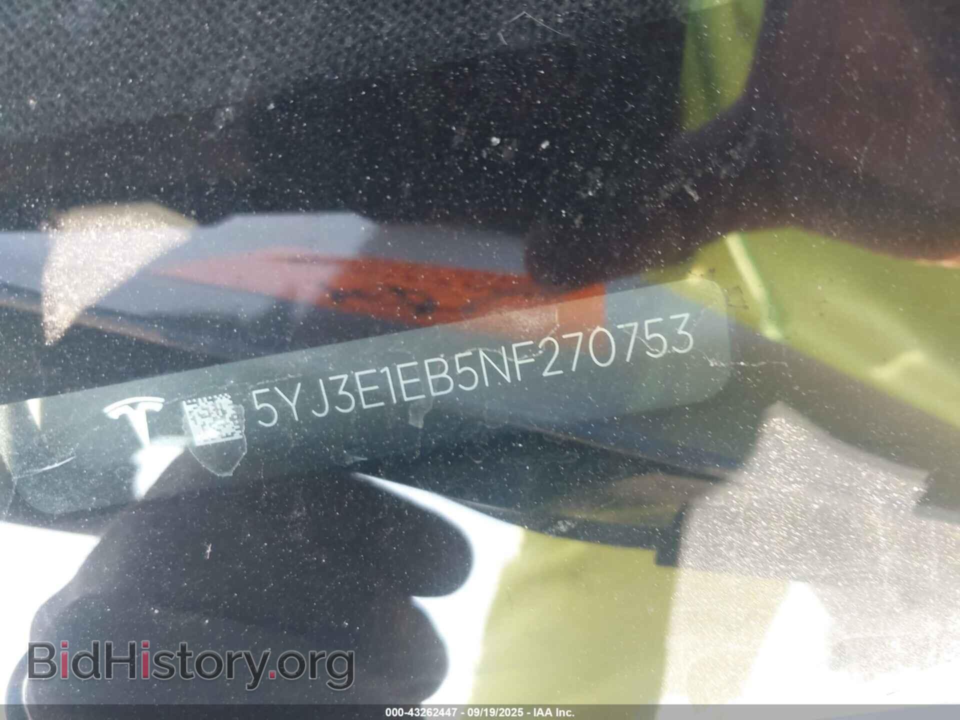 2022 TESLA MODEL 3 - VIN: 5YJ3E1EB5NF270753 - Фото 9