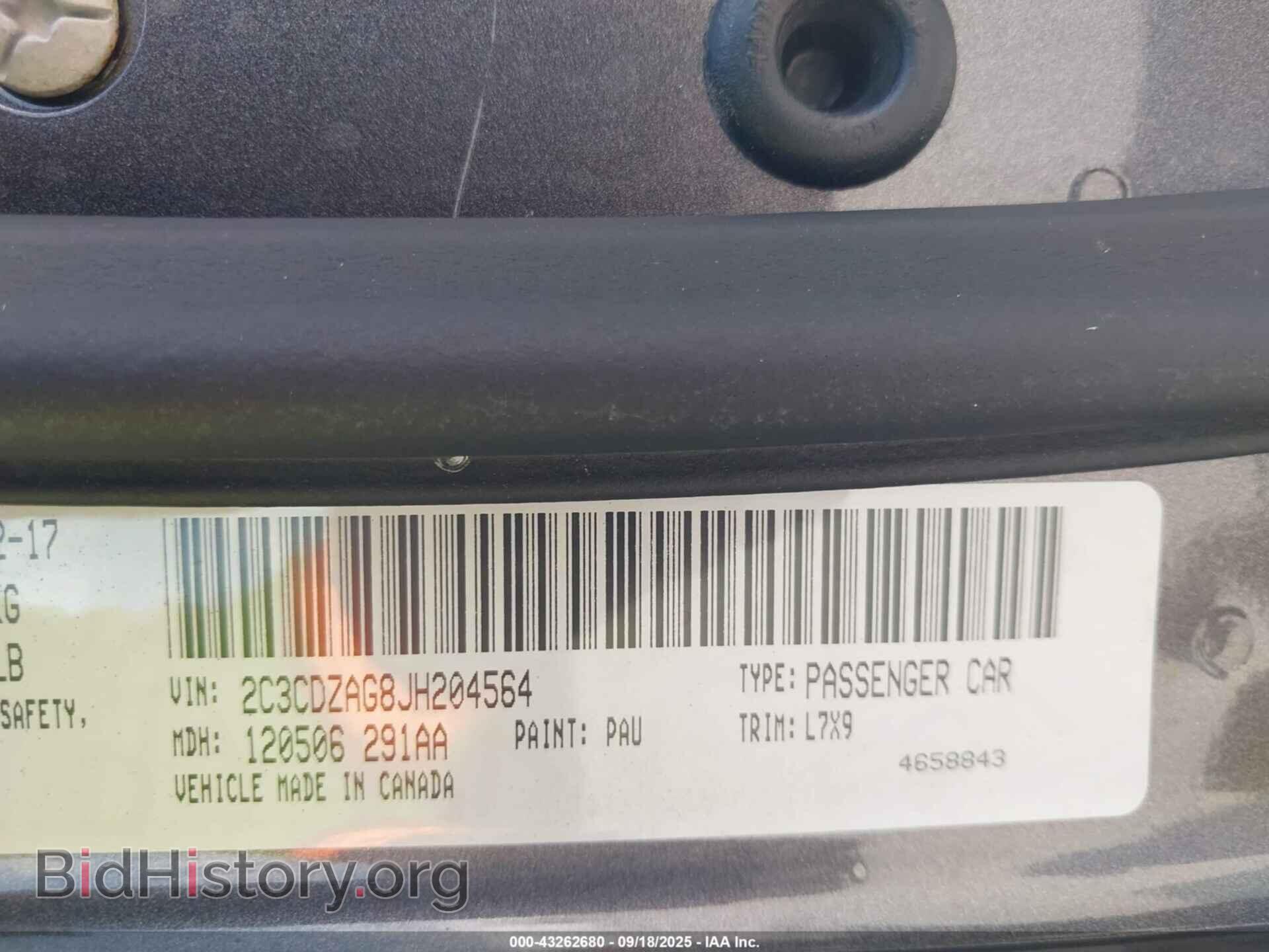 2018 DODGE CHALLENGER - VIN: 2C3CDZAG8JH204564 - Фото 9