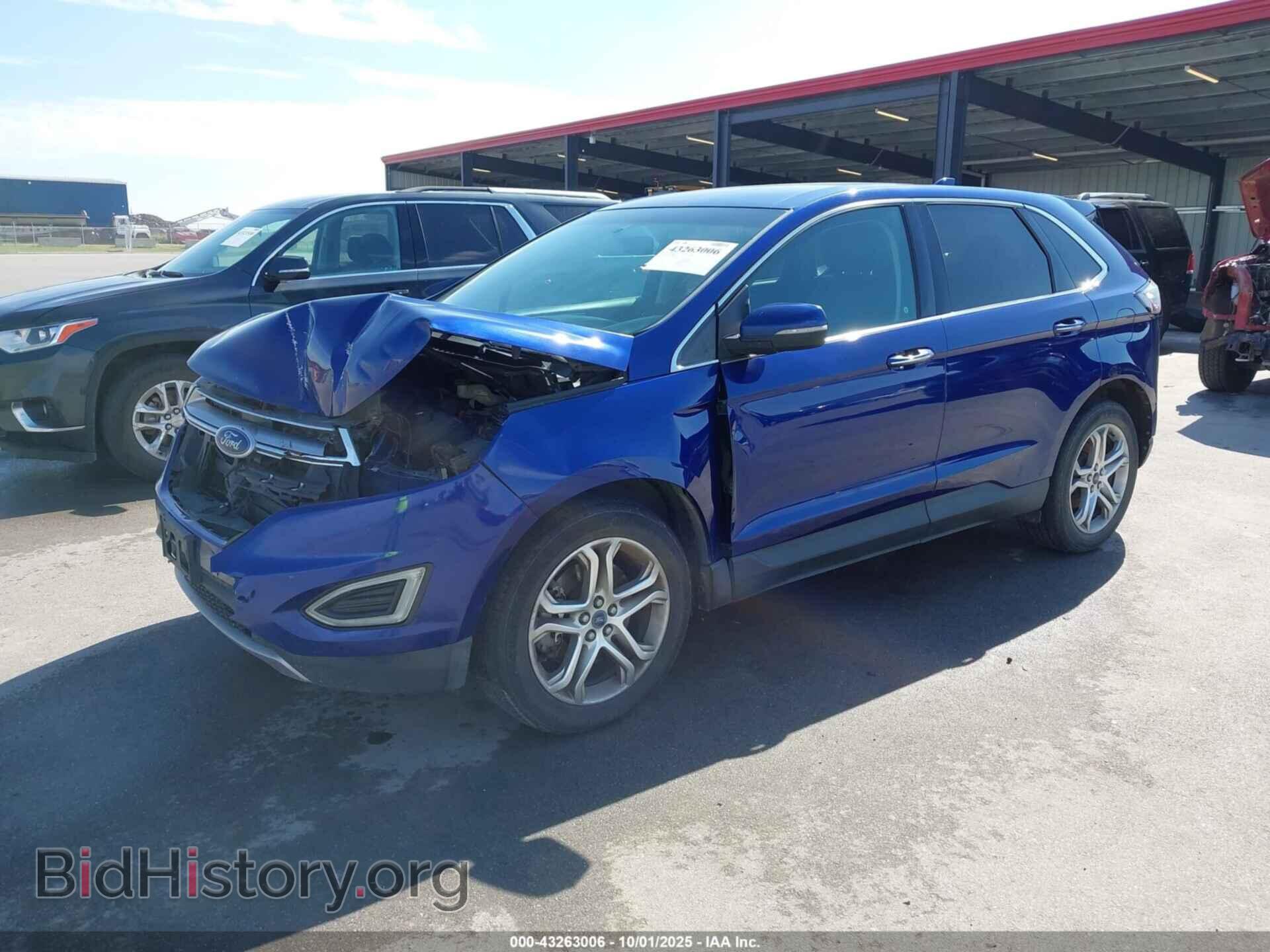 2015 FORD EDGE - VIN: 2FMTK4K9XFBB42725 - Фото 2