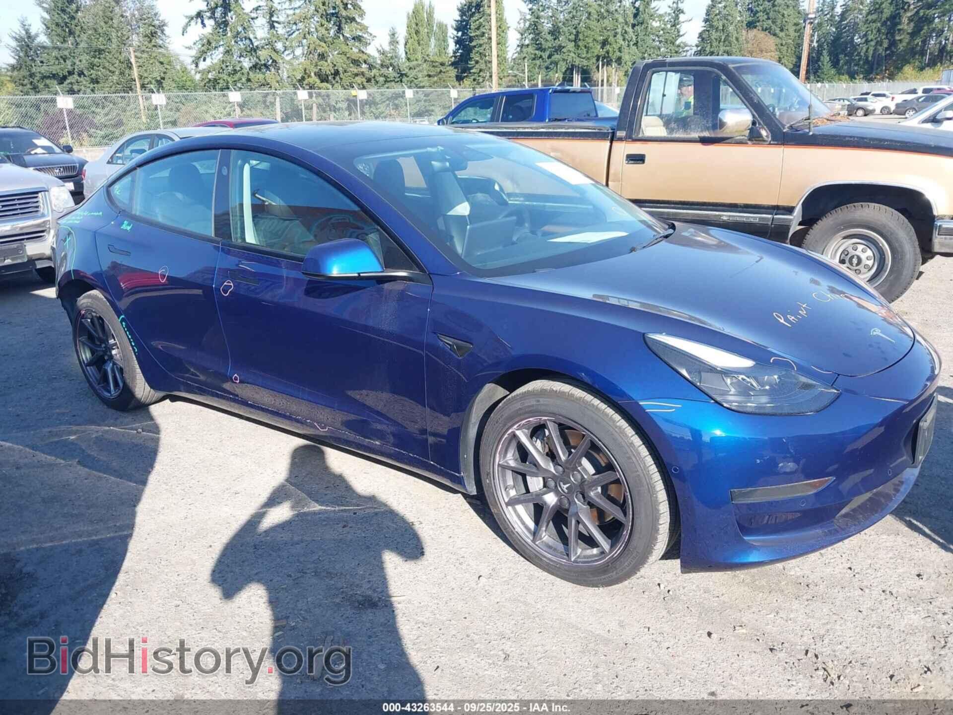 Photo 5YJ3E1EA5NF160213 - TESLA MODEL 3 2022
