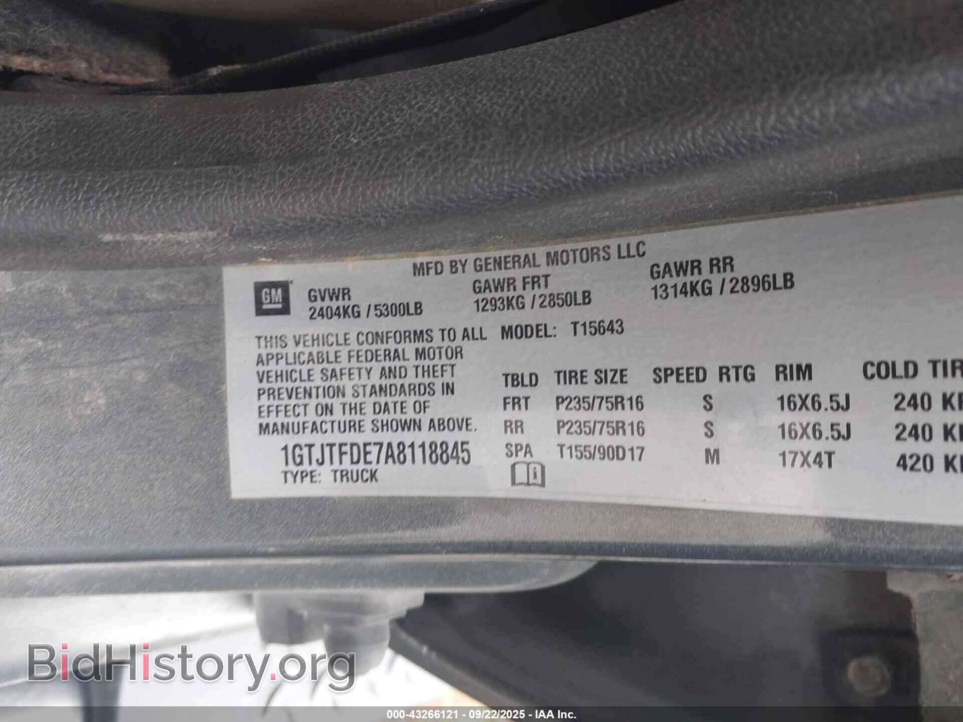 2010 GMC CANYON - VIN: 1GTJTFDE7A8118845 - Фото 9