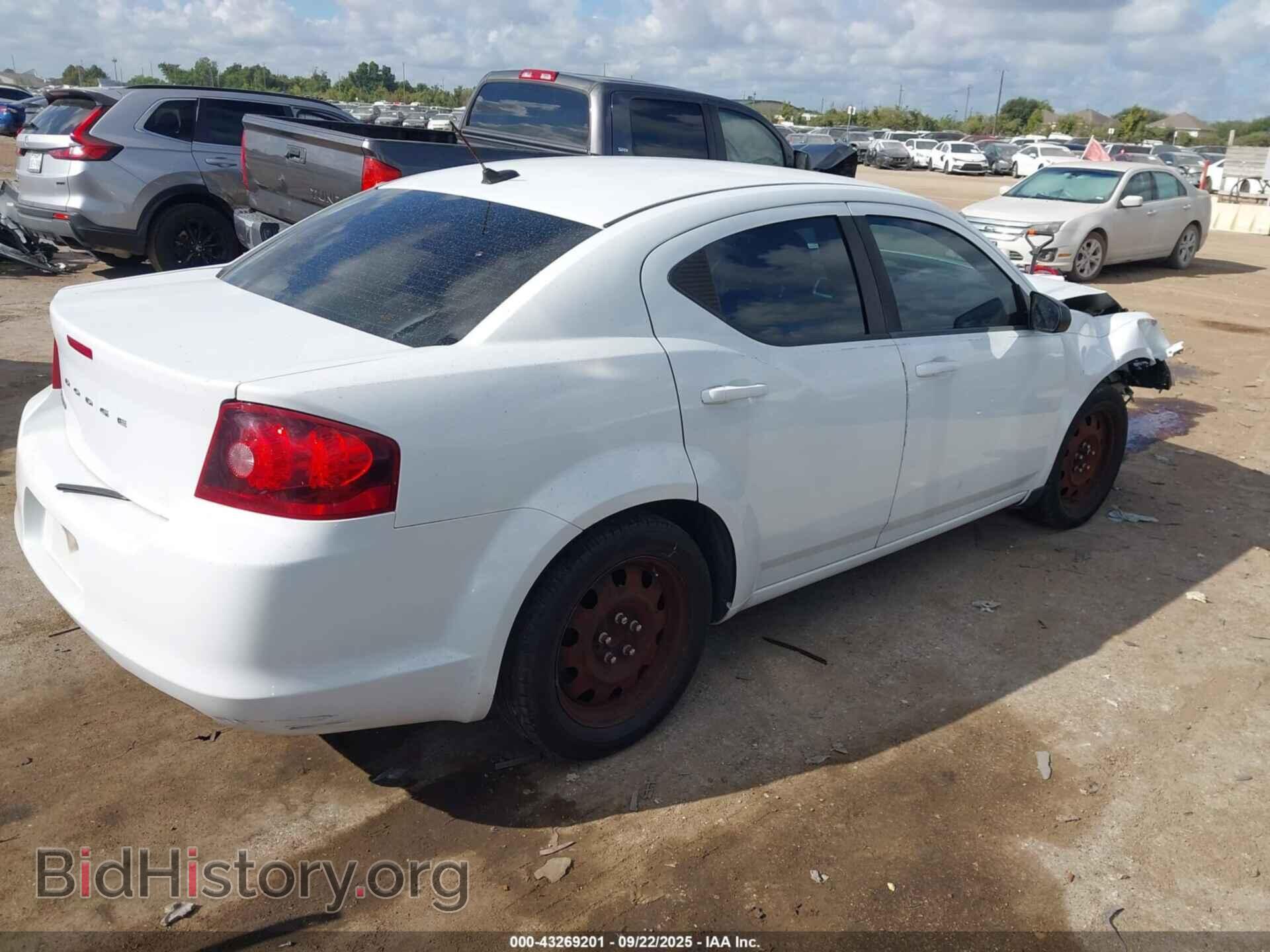 2014 DODGE AVENGER - VIN: 1C3CDZAGXEN219516 - Фото 4
