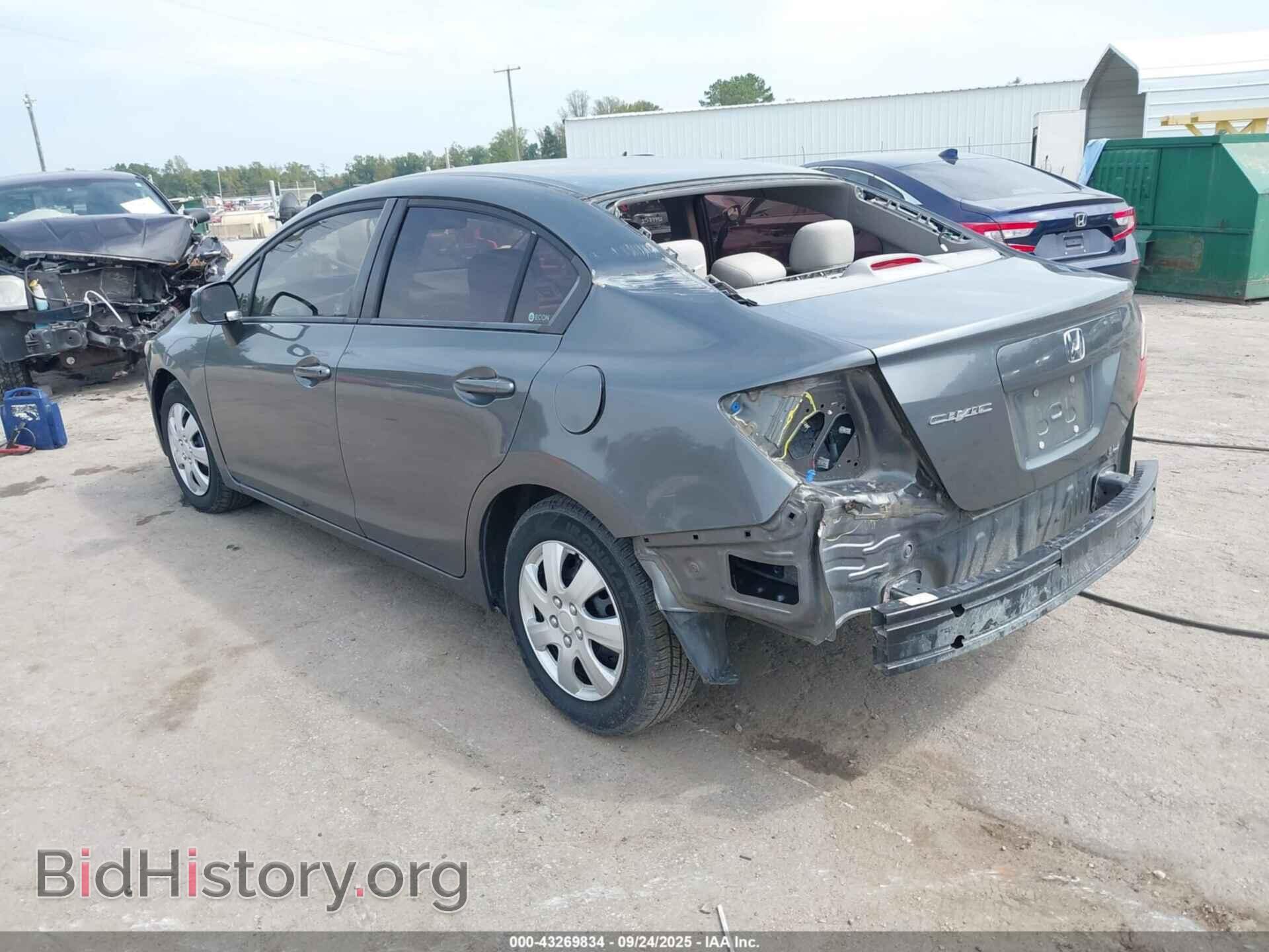 2012 HONDA CIVIC - VIN: 19XFB2E53CE064663 - Фото 3