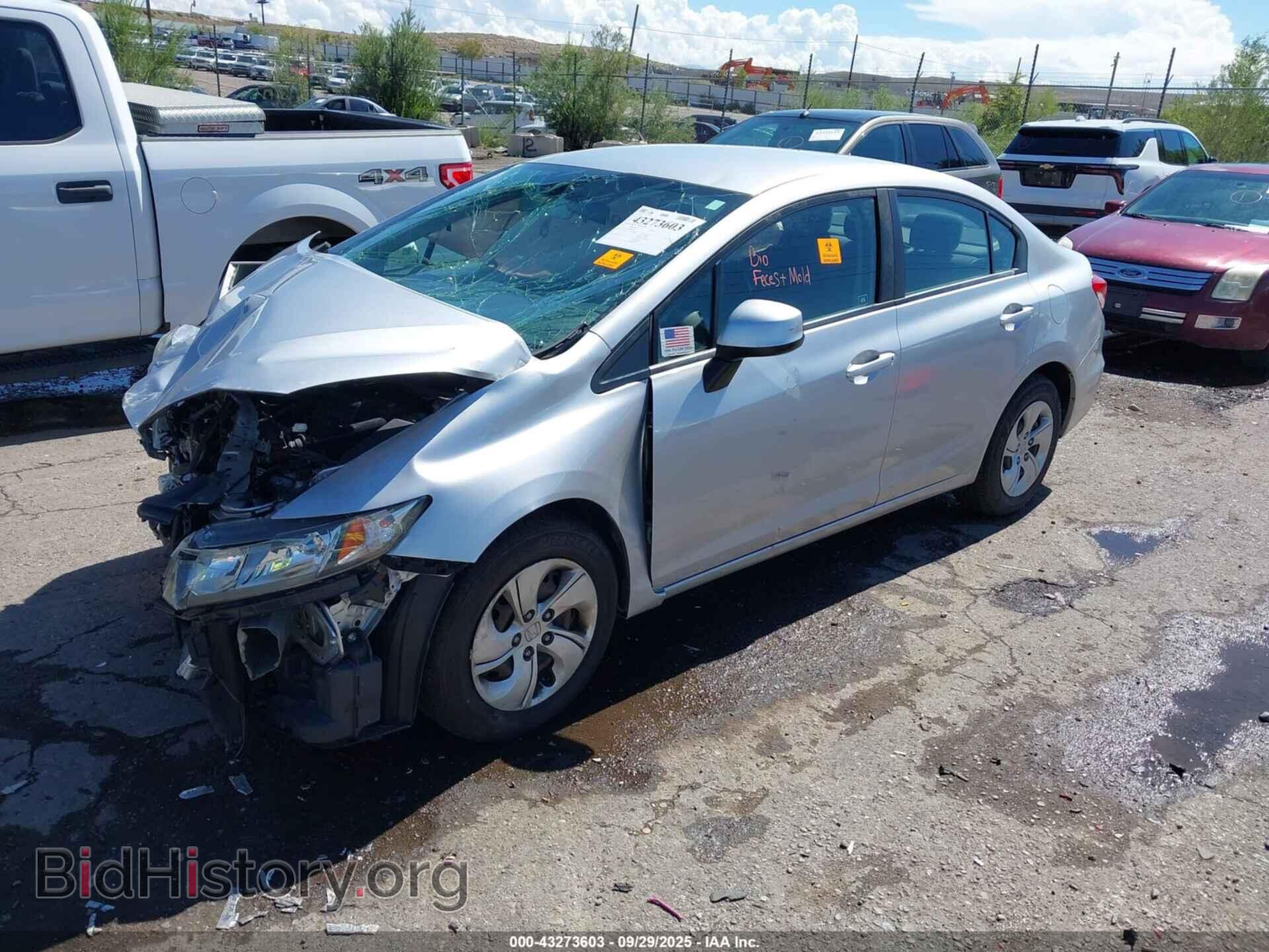 2013 HONDA CIVIC - VIN: 19XFB2F5XDE204045 - Фото 2