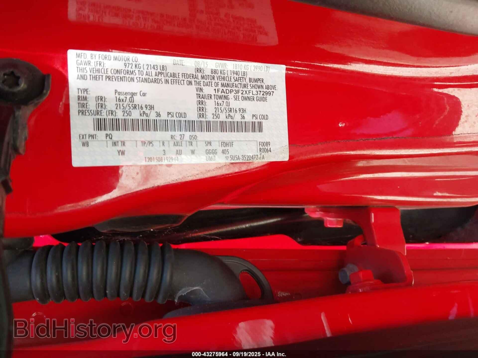 2015 FORD FOCUS - VIN: 1FADP3F2XFL372997 - Photo 9