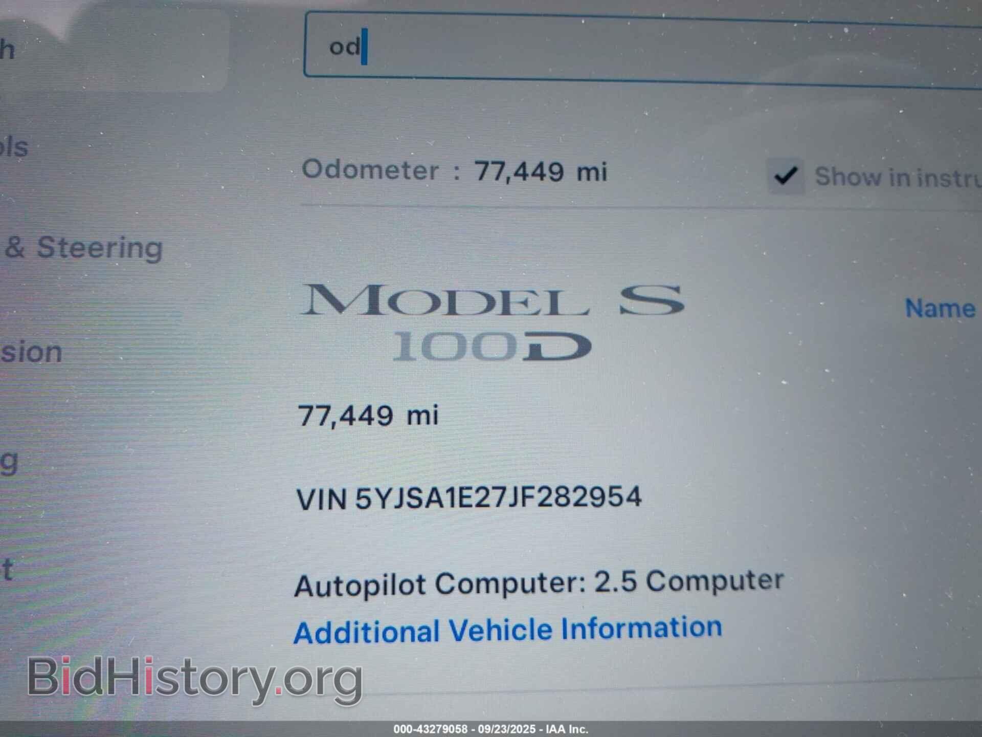2018 TESLA MODEL S - VIN: 5YJSA1E27JF282954 - Photo 7