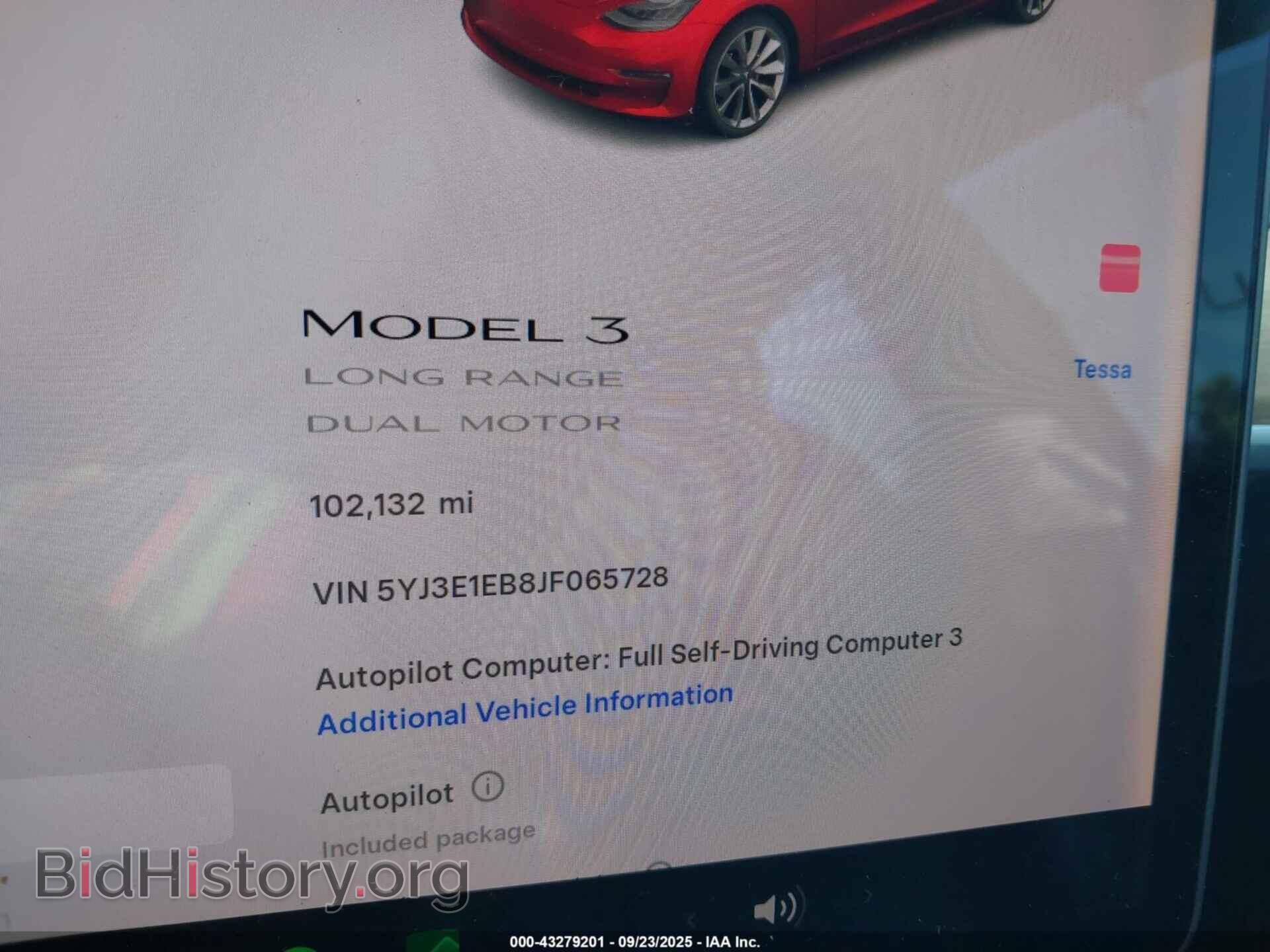 2018 TESLA MODEL 3 - VIN: 5YJ3E1EB8JF065728 - Фото 7