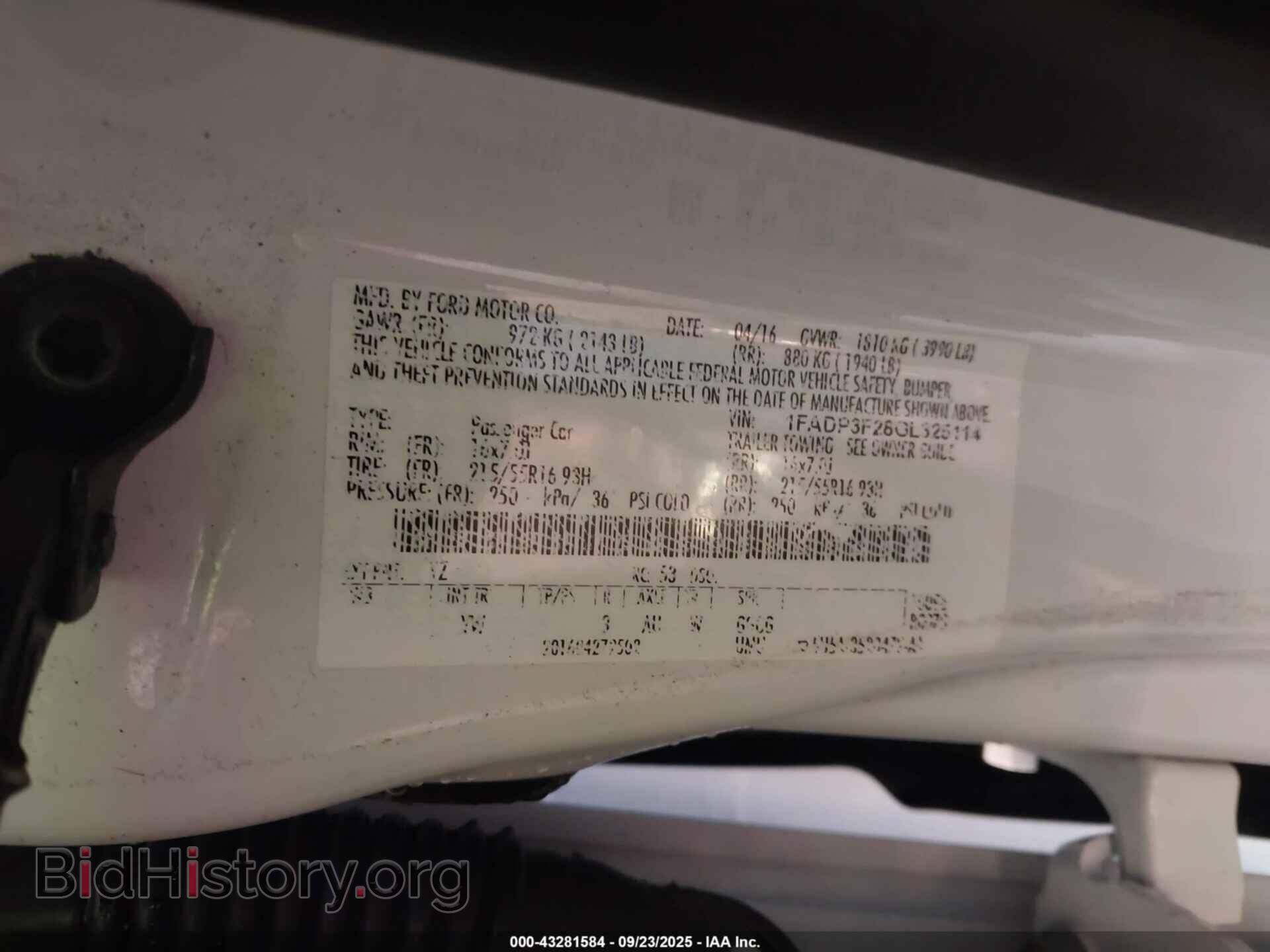 2016 FORD FOCUS - VIN: 1FADP3F28GL325114 - Photo 9