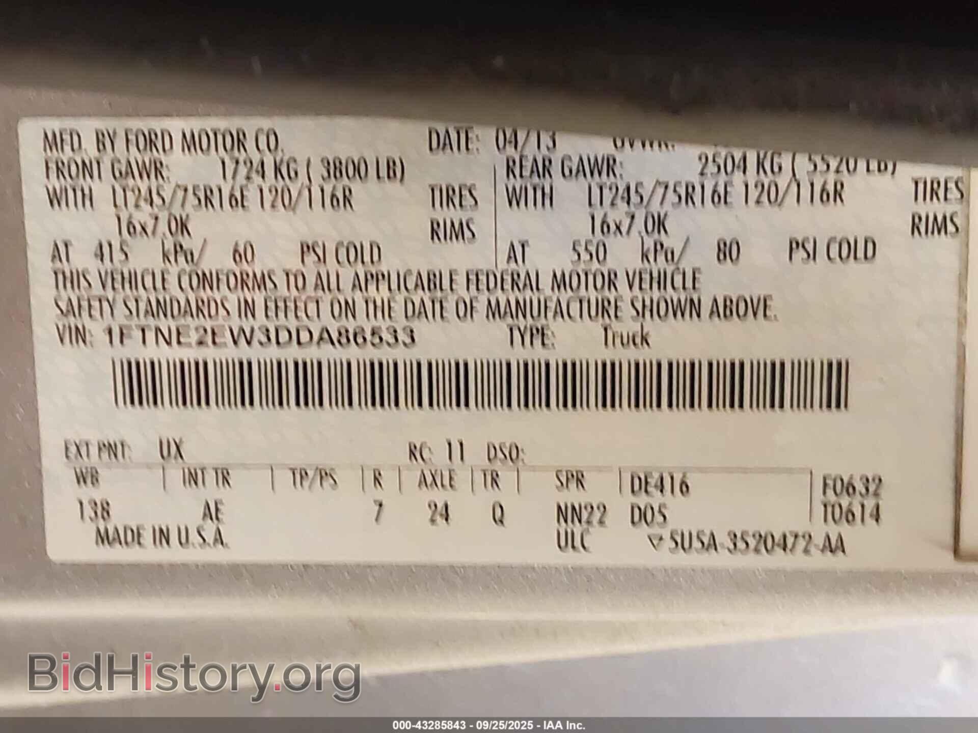 2013 FORD E-250 - VIN: 1FTNE2EW3DDA86533 - Photo 9