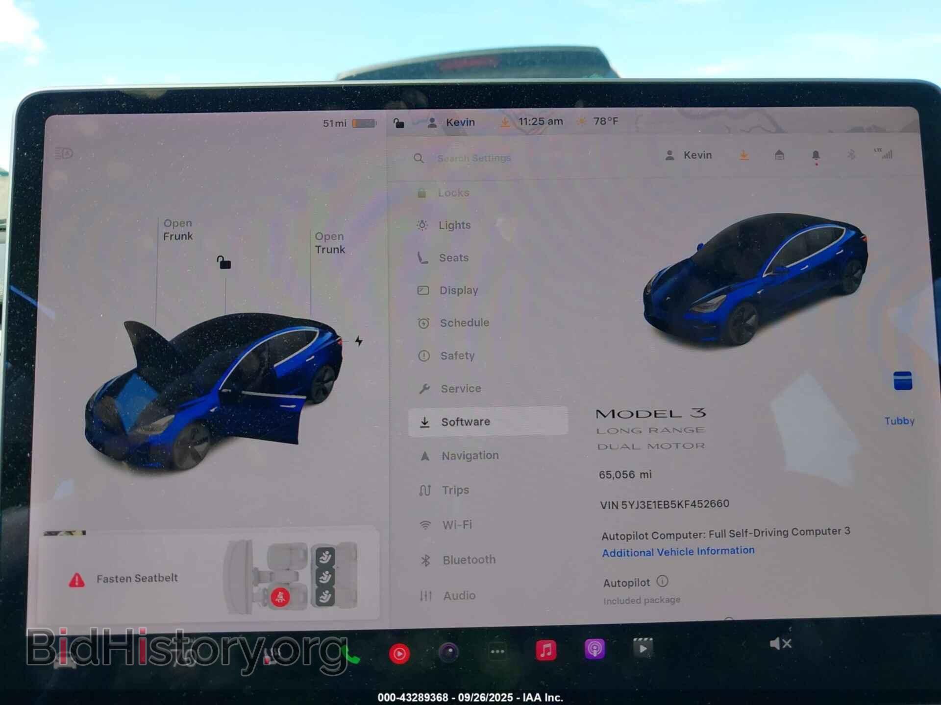 2019 TESLA MODEL 3 - VIN: 5YJ3E1EB5KF452660 - Фото 7