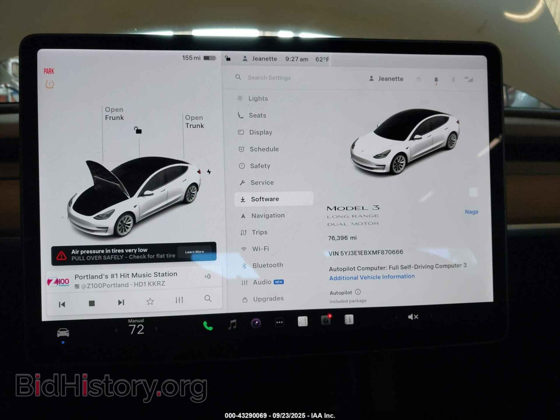 2021 TESLA MODEL 3 - VIN: 5YJ3E1EBXMF870666 - Фото 7