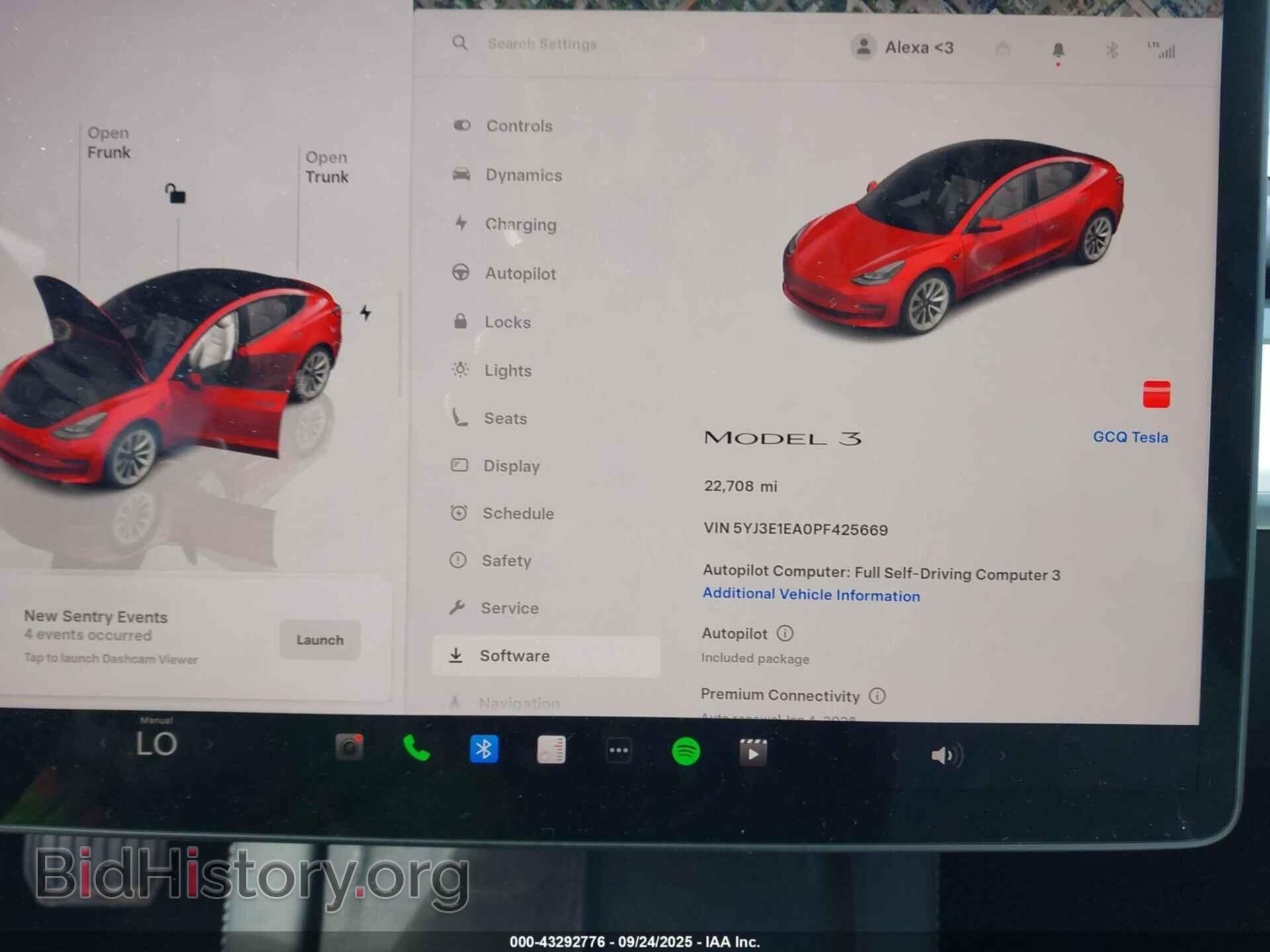 2023 TESLA MODEL 3 - VIN: 5YJ3E1EA0PF425669 - Фото 7