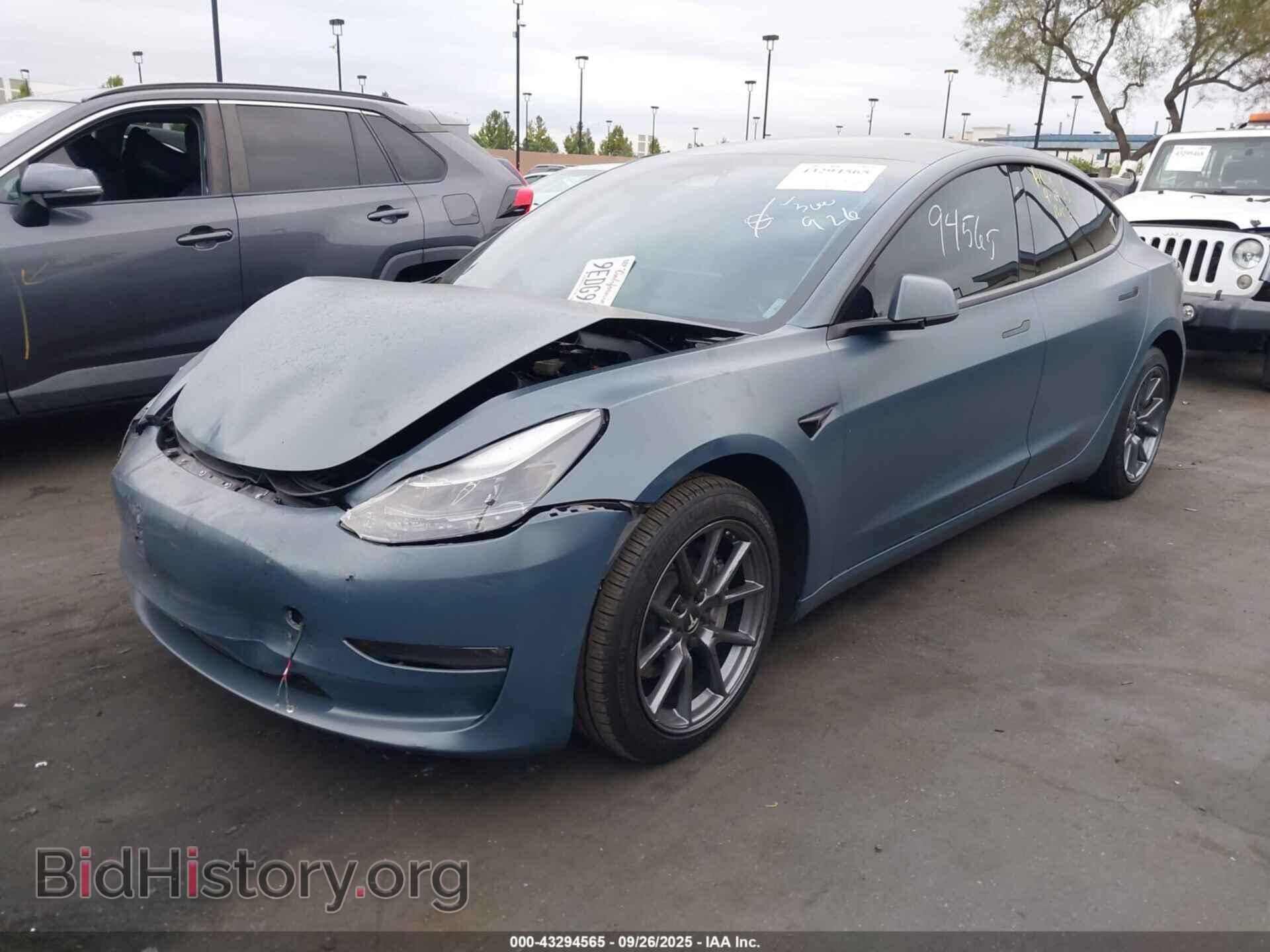 2022 TESLA MODEL 3 - VIN: 5YJ3E1EB6NF357593 - Фото 2