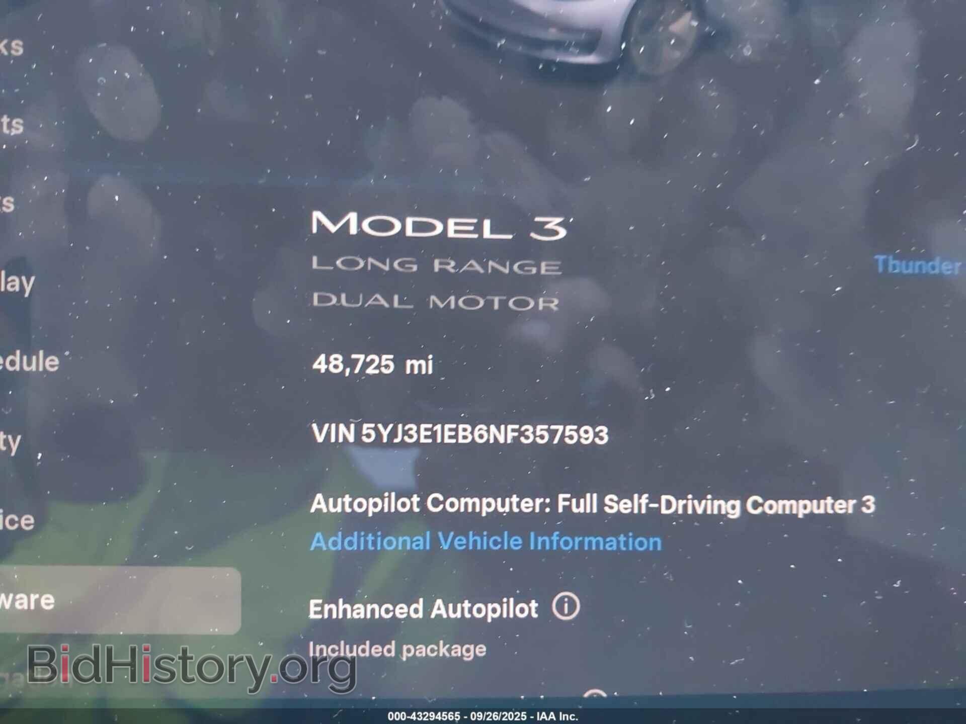 2022 TESLA MODEL 3 - VIN: 5YJ3E1EB6NF357593 - Фото 7