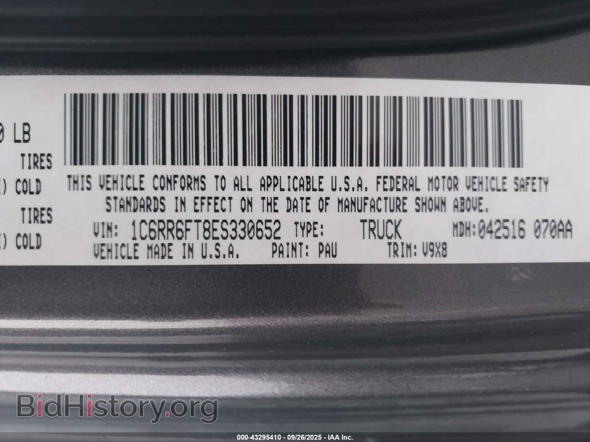 2014 RAM 1500 - VIN: 1C6RR6FT8ES330652 - Photo 9
