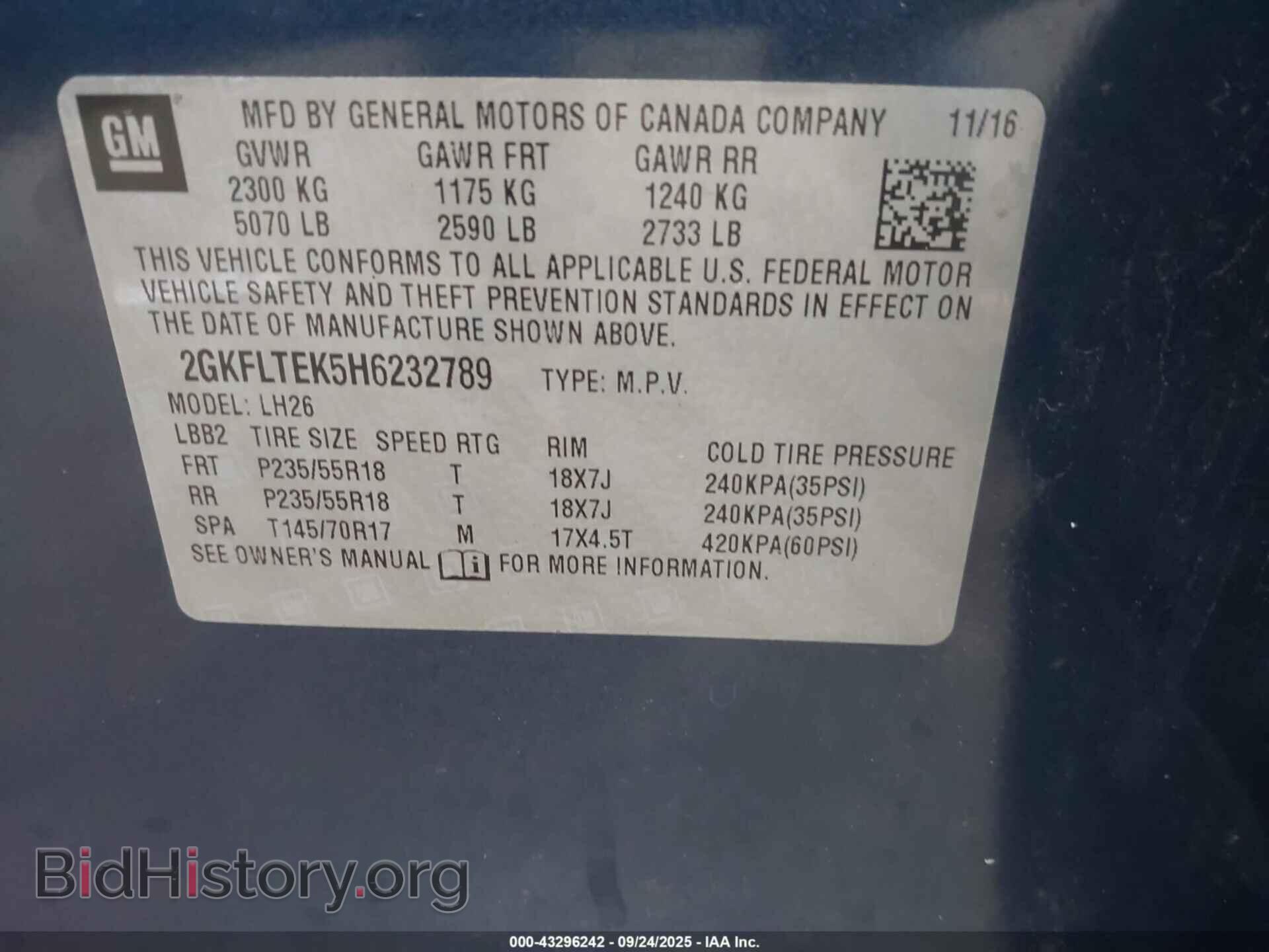 2017 GMC TERRAIN - VIN: 2GKFLTEK5H6232789 - Photo 9
