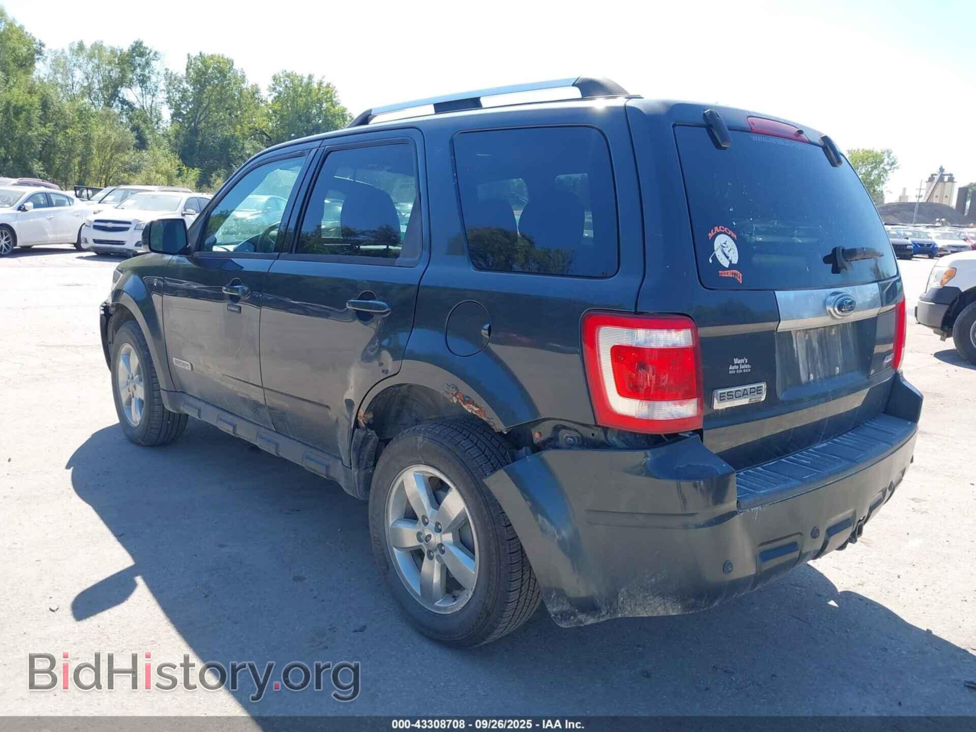 2008 FORD ESCAPE - VIN: 1FMCU94138KC84213 - Фото 3