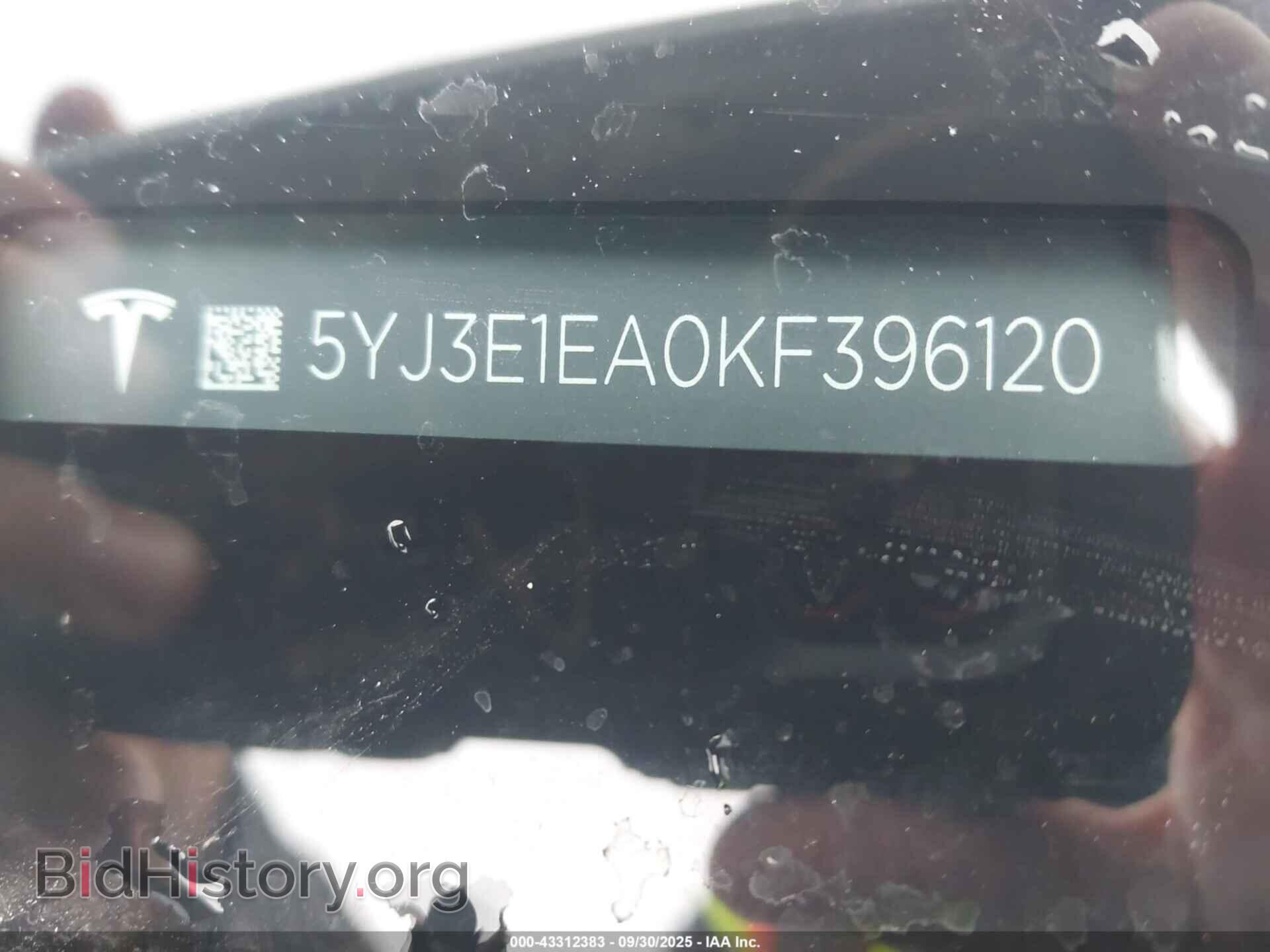 2019 TESLA MODEL 3 - VIN: 5YJ3E1EA0KF396120 - Фото 9
