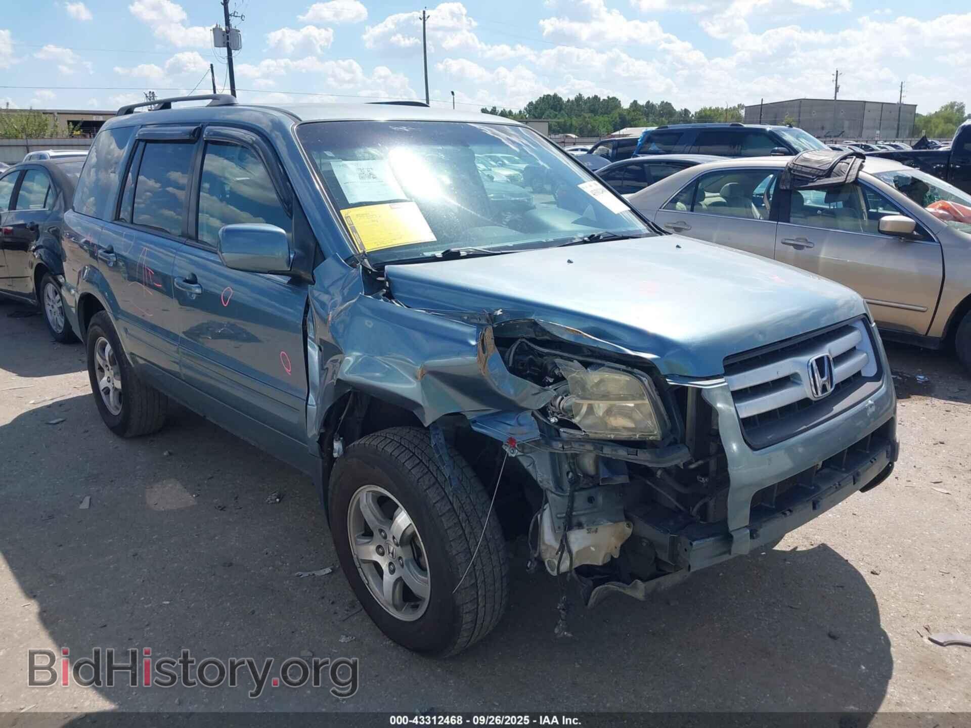 Фотография 2HKYF18476H555537 - HONDA PILOT 2006