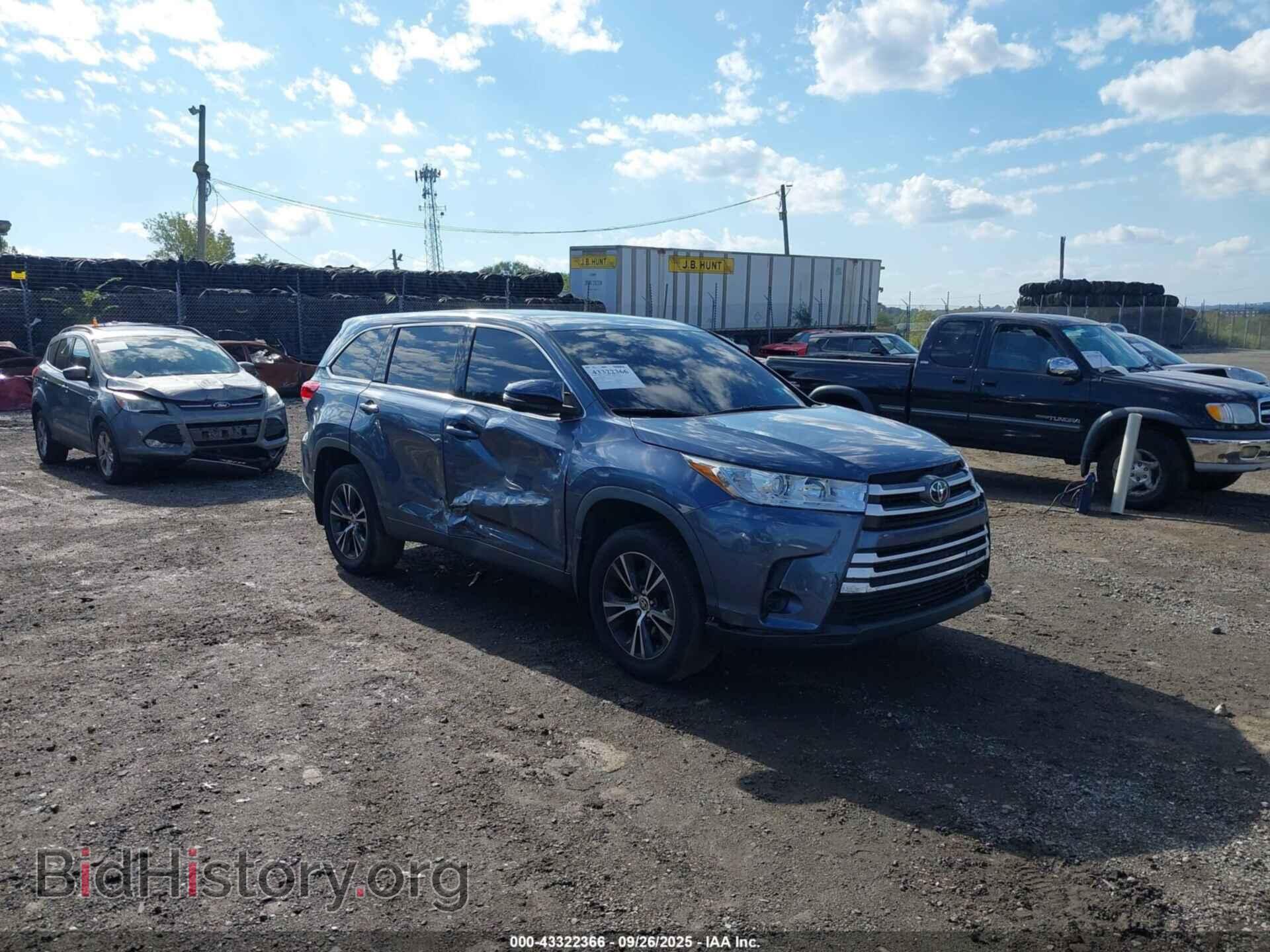 Photo 5TDBZRFH0KS745749 - TOYOTA HIGHLANDER 2019