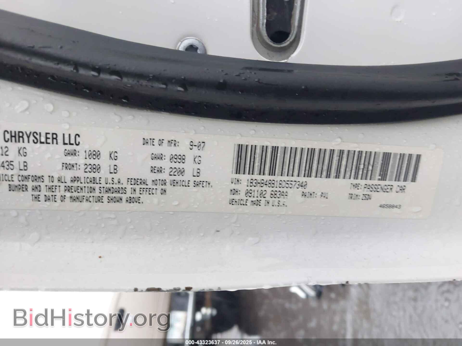 2008 DODGE CALIBER - VIN: 1B3HB48B18D557340 - Photo 9