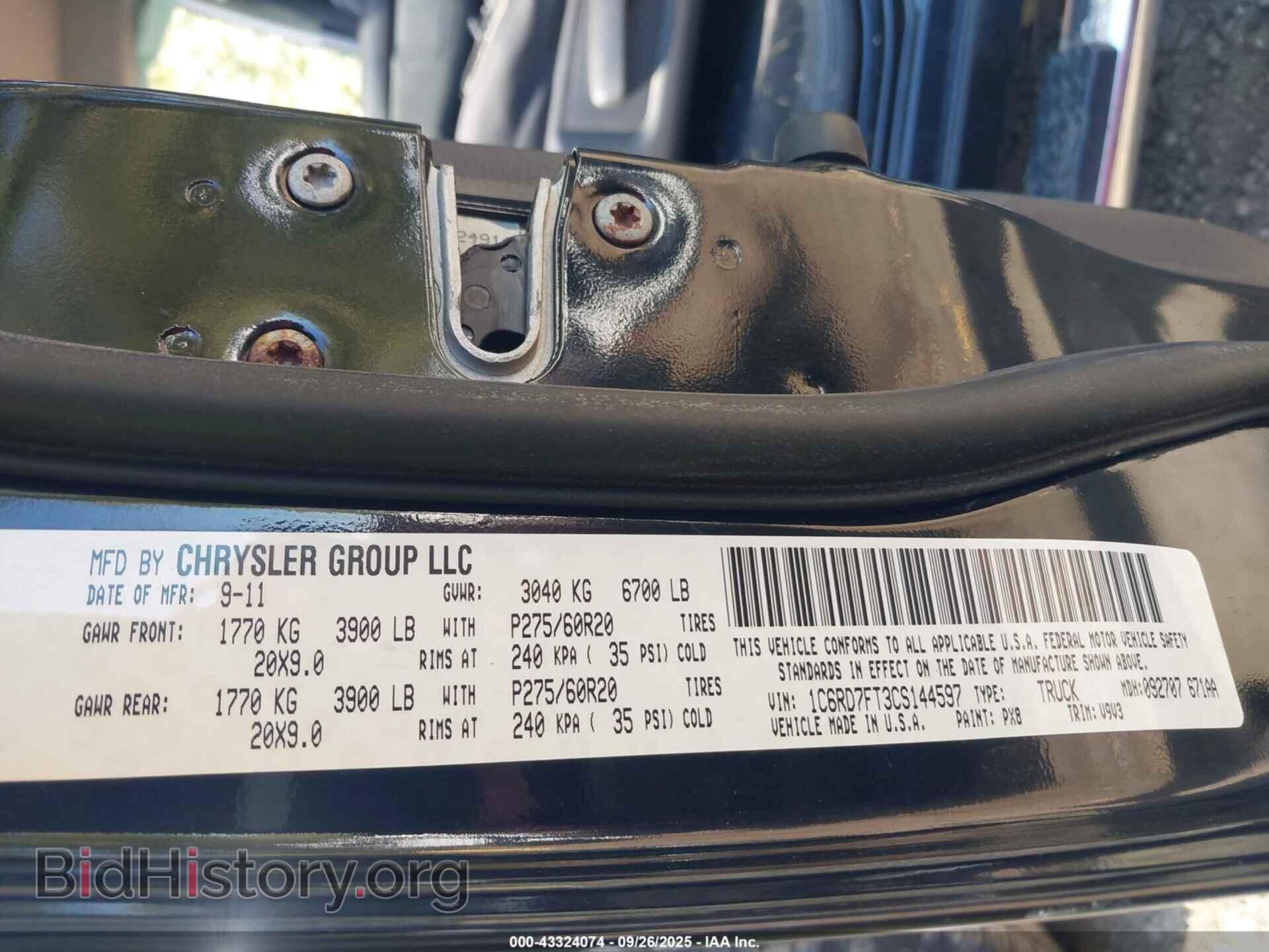 2012 RAM 1500 - VIN: 1C6RD7FT3CS144597 - Photo 9