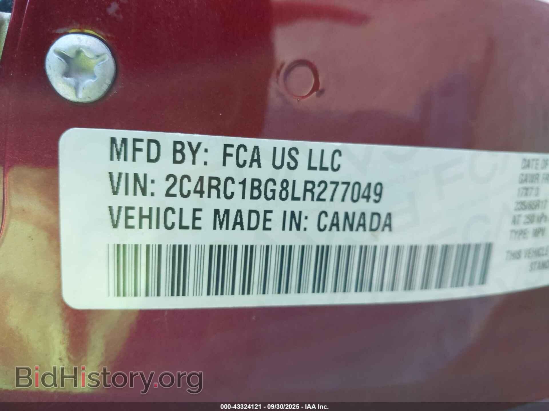2020 CHRYSLER PACIFICA - VIN: 2C4RC1BG8LR277049 - Photo 9