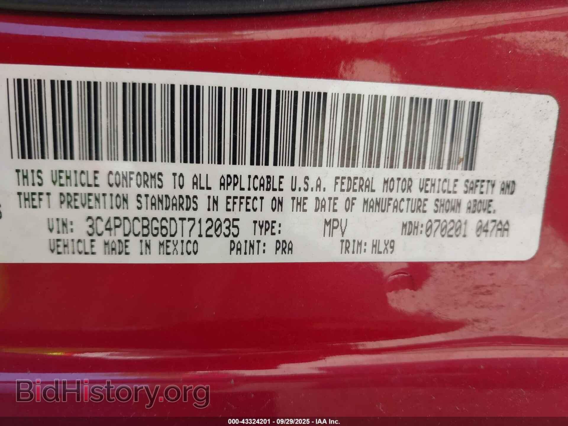 2013 DODGE JOURNEY - VIN: 3C4PDCBG6DT712035 - Фото 9